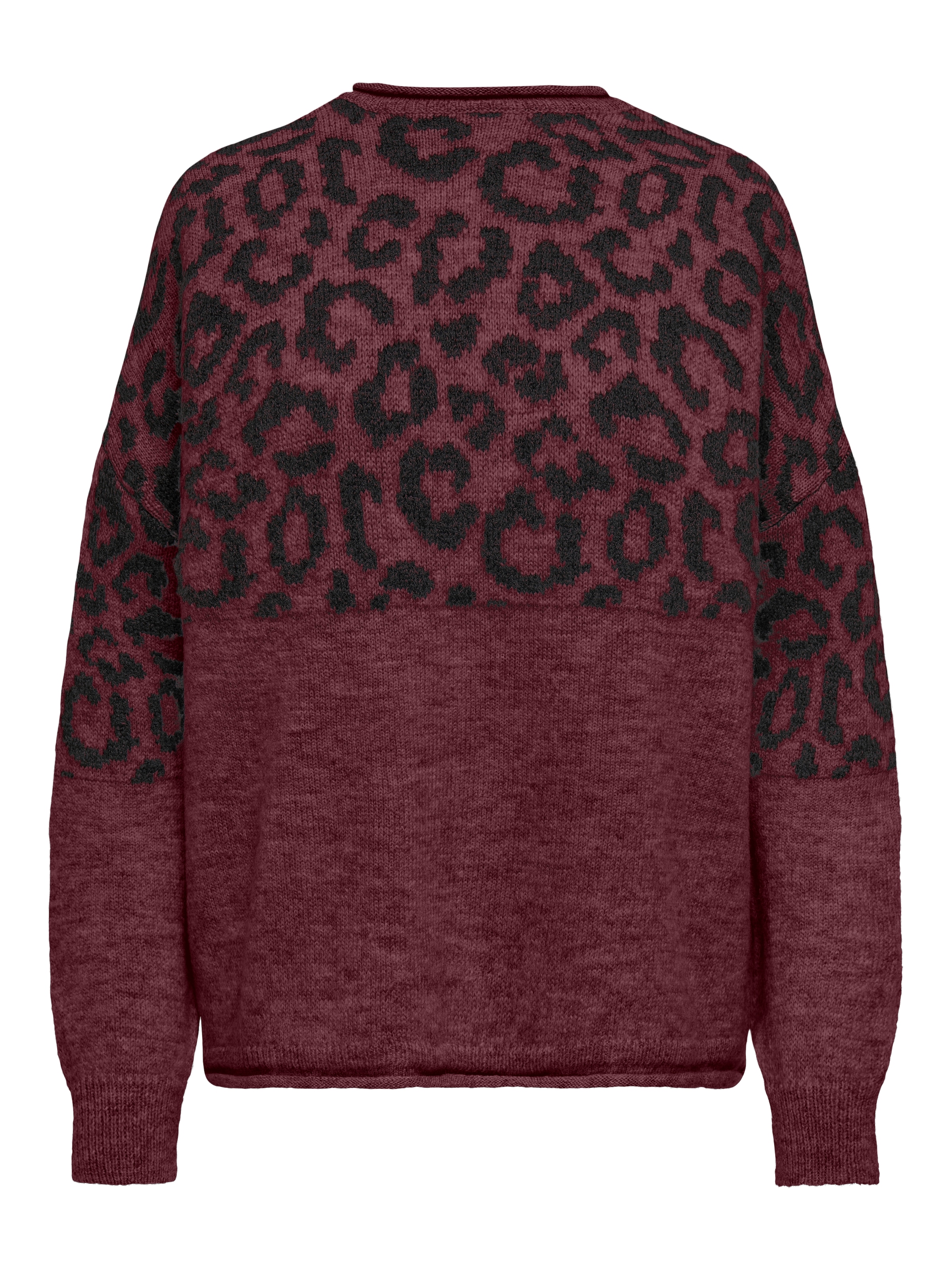 ONLY Rundhalspullover »ONLJADE ANIMAL LS O-NECK NOOS KNT«