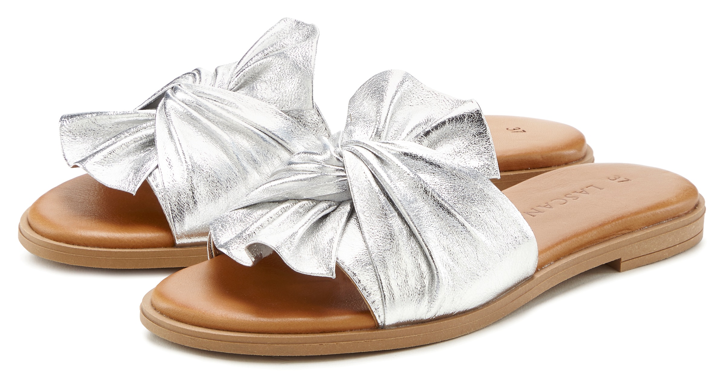 LASCANA Pantolette »Mule, Sandale, offener Schuh« aus Leder