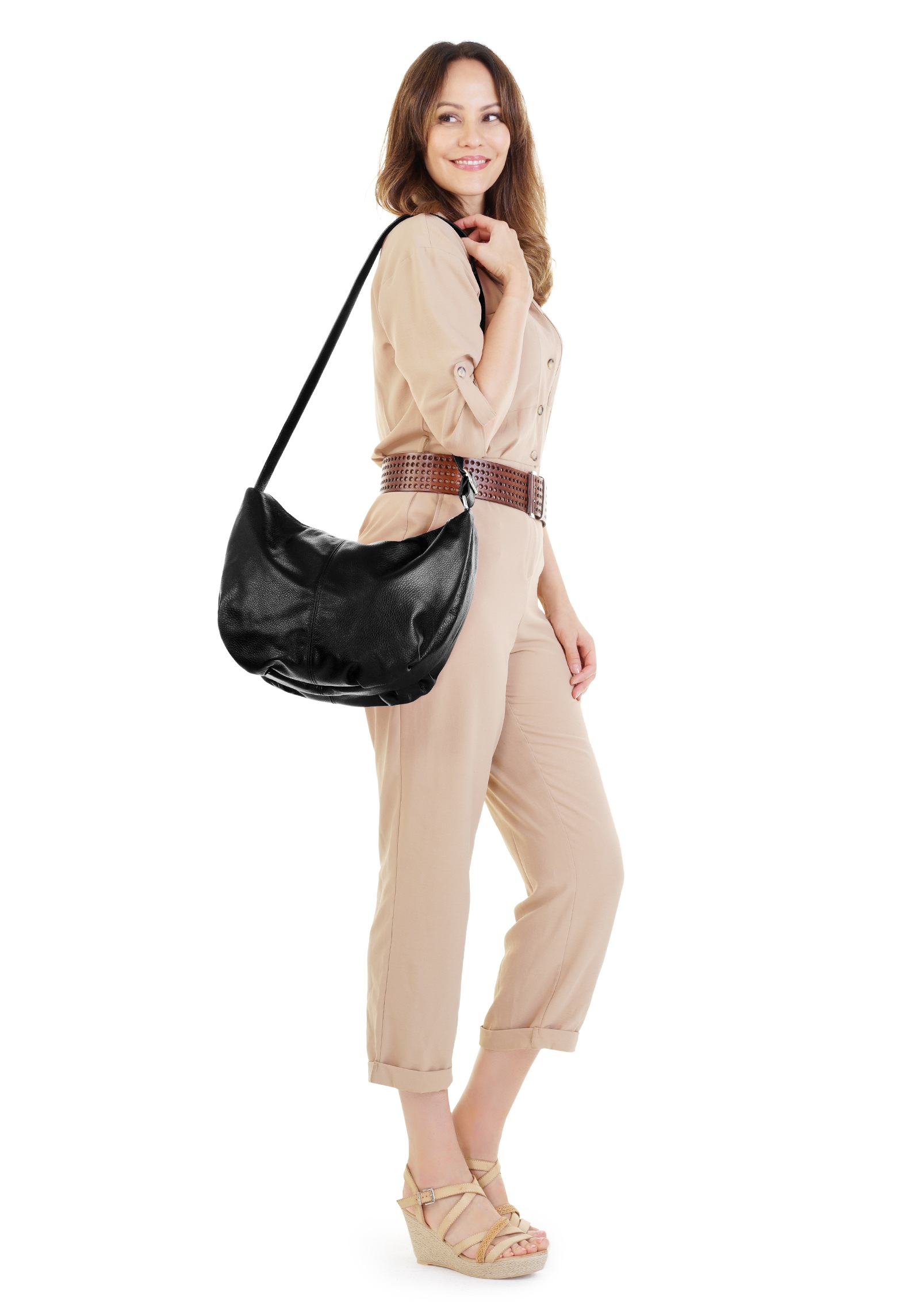 Samantha Look Shopper "SAMANTHA LOOK Damen echt Leder, Made in Italy" echt Leder, Made in Italy