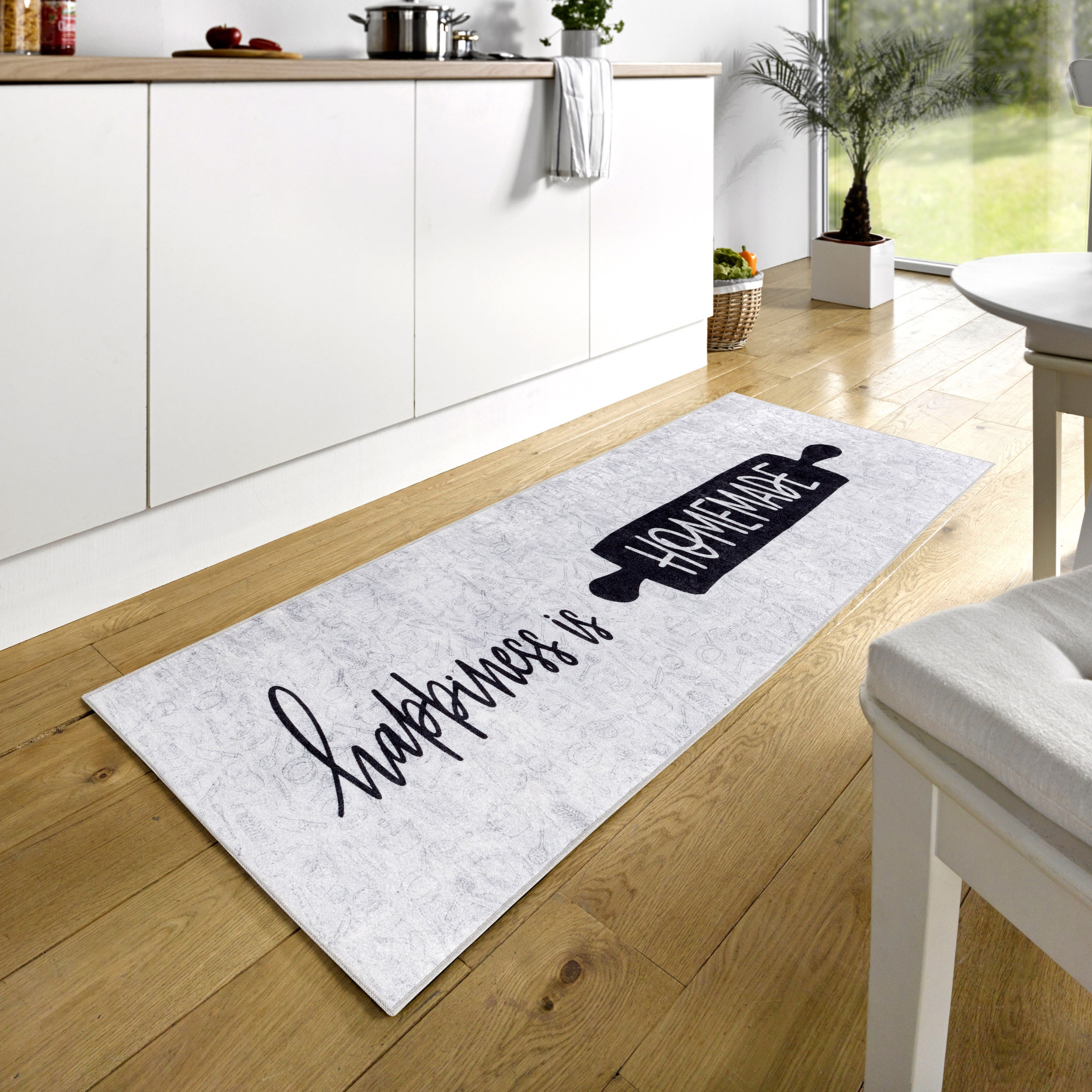 Sehrazat Küchenläufer »Kitchen 3013«, rechteckig, 8 mm Höhe, waschbar, Flachgewebe, Läufer, rutschfest, Kurzflor, Pflegeleicht