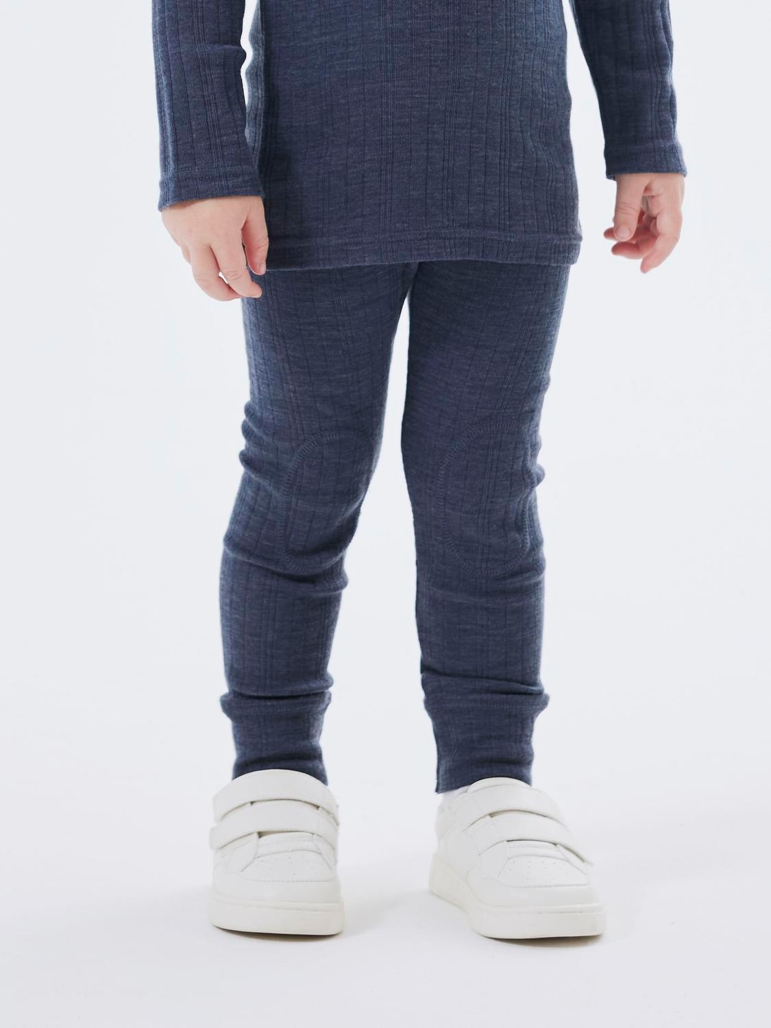 Name It Leggings »NMMWANG WOOL NEEDLE LONGJOHN SOLID NOOS«, aus reiner Merinowolle