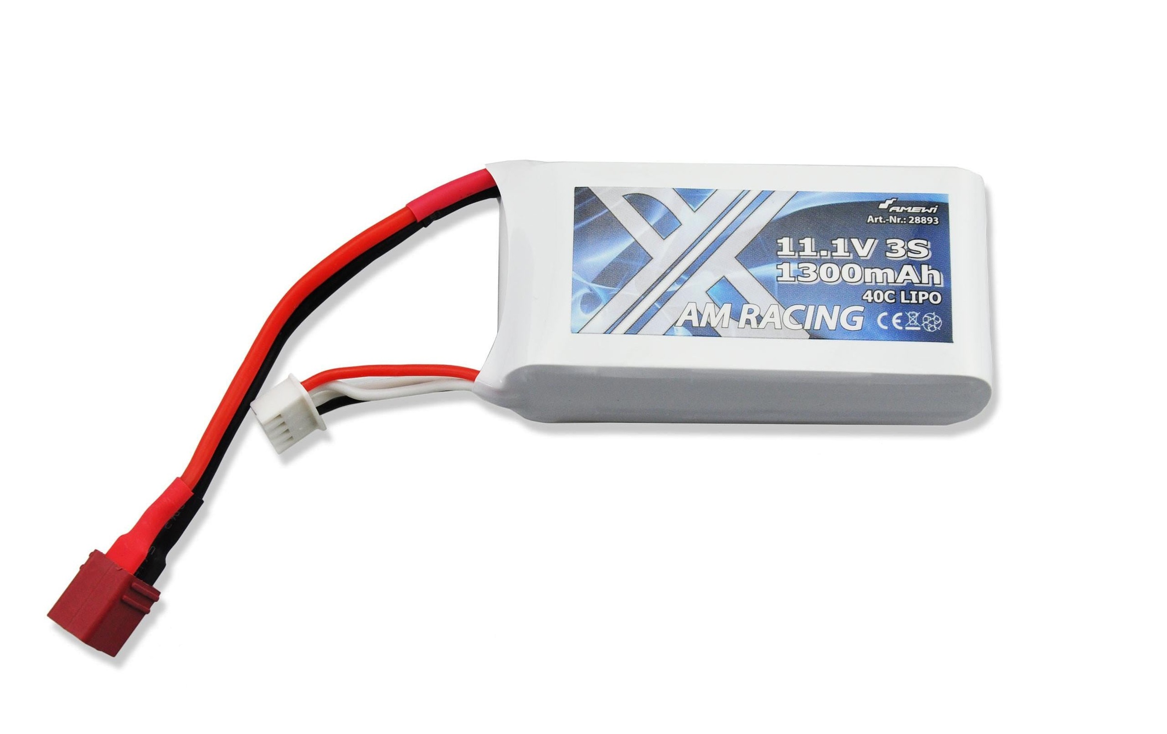 Amewi Akku »LiPo 1300 mAh 45302 V 40C Deans«