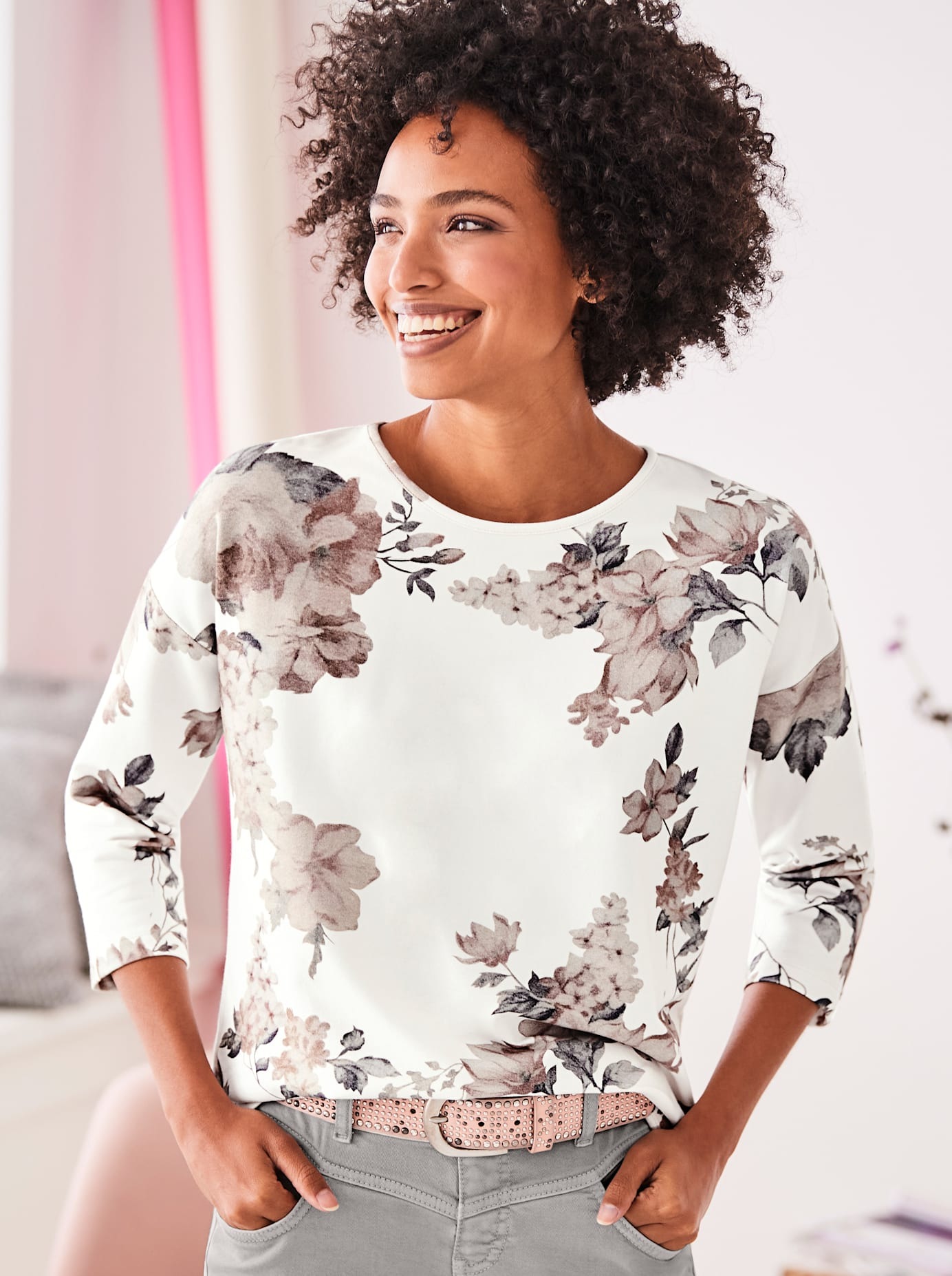 heine Print-Shirt »Druck-Shirt«, (1 tlg.)