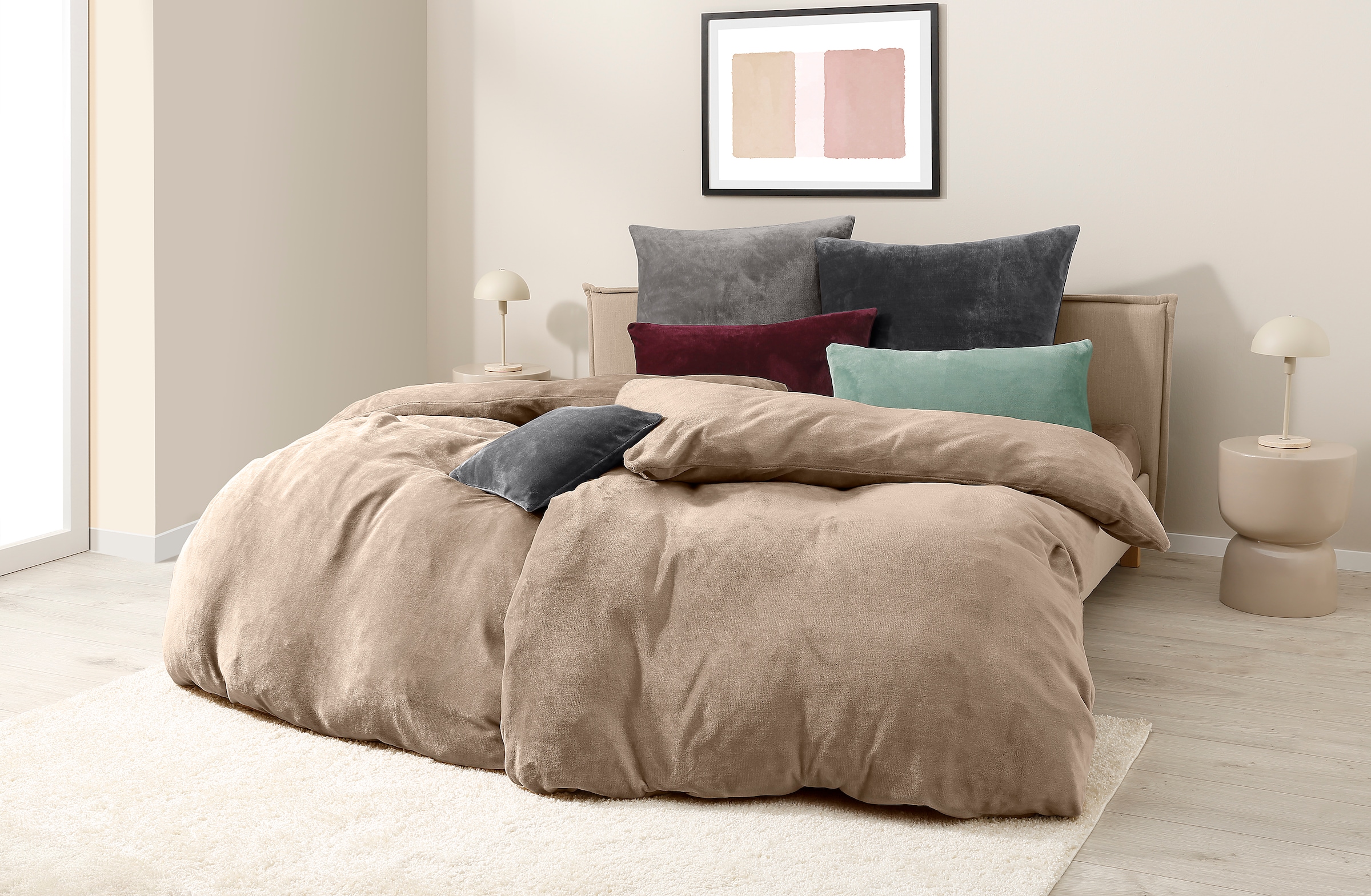 my home Bettwäsche »Desner3«, Bettwäsche mit Reissverschluss, Cashmere-Touch, kuschelig & weich