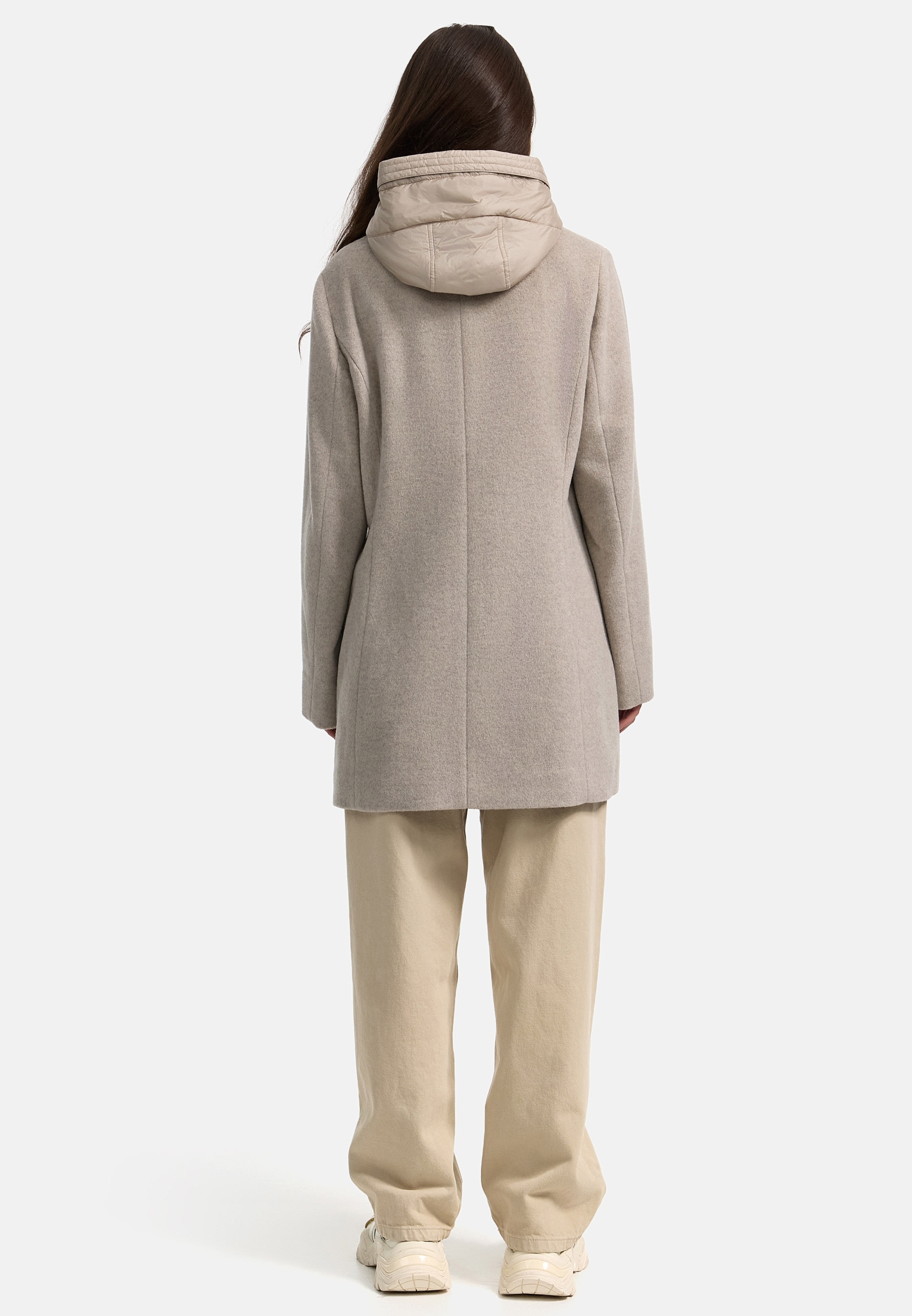 MANISA Wolljacke, mit Kapuze, mit Kapuze