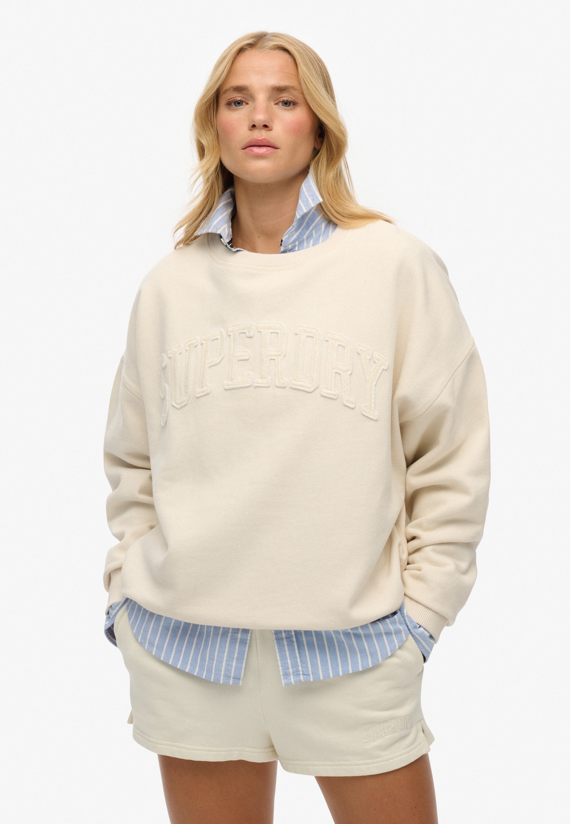 Superdry Sweatshirt »ATHLETIC TONAL APPLIQUE CREW«