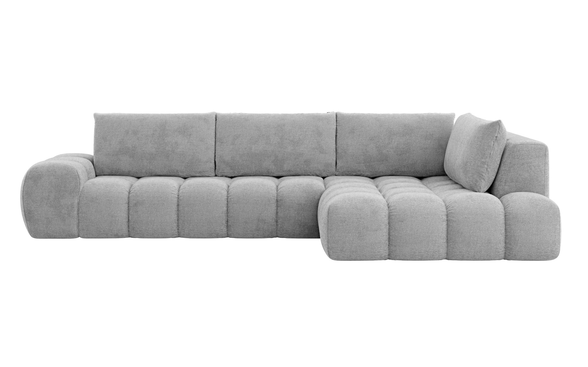 INOSIGN Ecksofa »AZITA klein, L-Form, elegant und bequem Designsofa«, lose Rückenkissen, traumhafte Steppung, Masse B/T/H: 296/176,5/89 cm