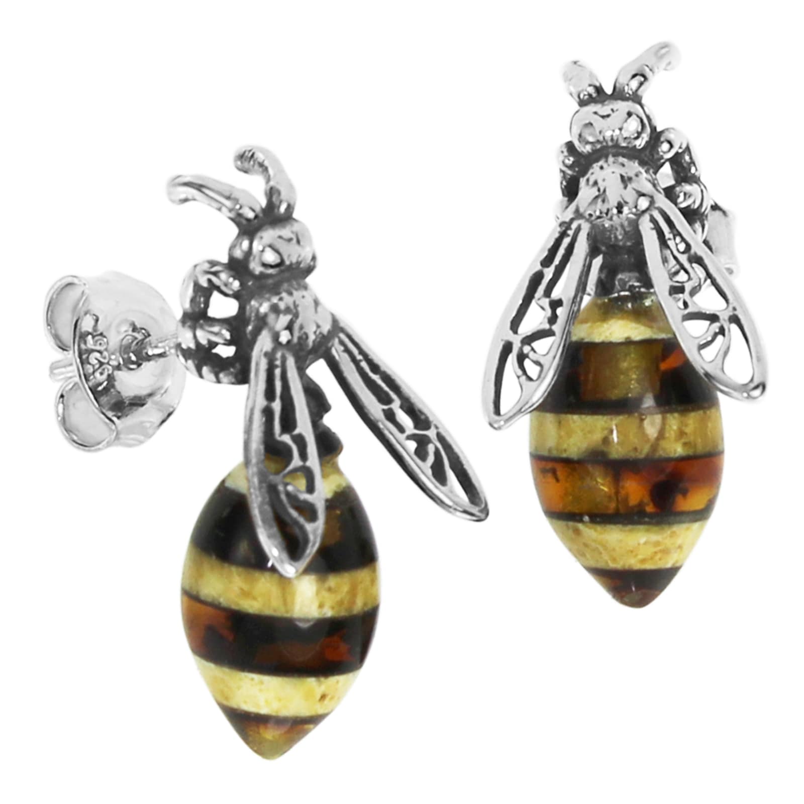 OSTSEE-SCHMUCK Paar Ohrstecker "Ostsee-Schmuck Ohrstecker Wespe Ohrstecker Wespe"