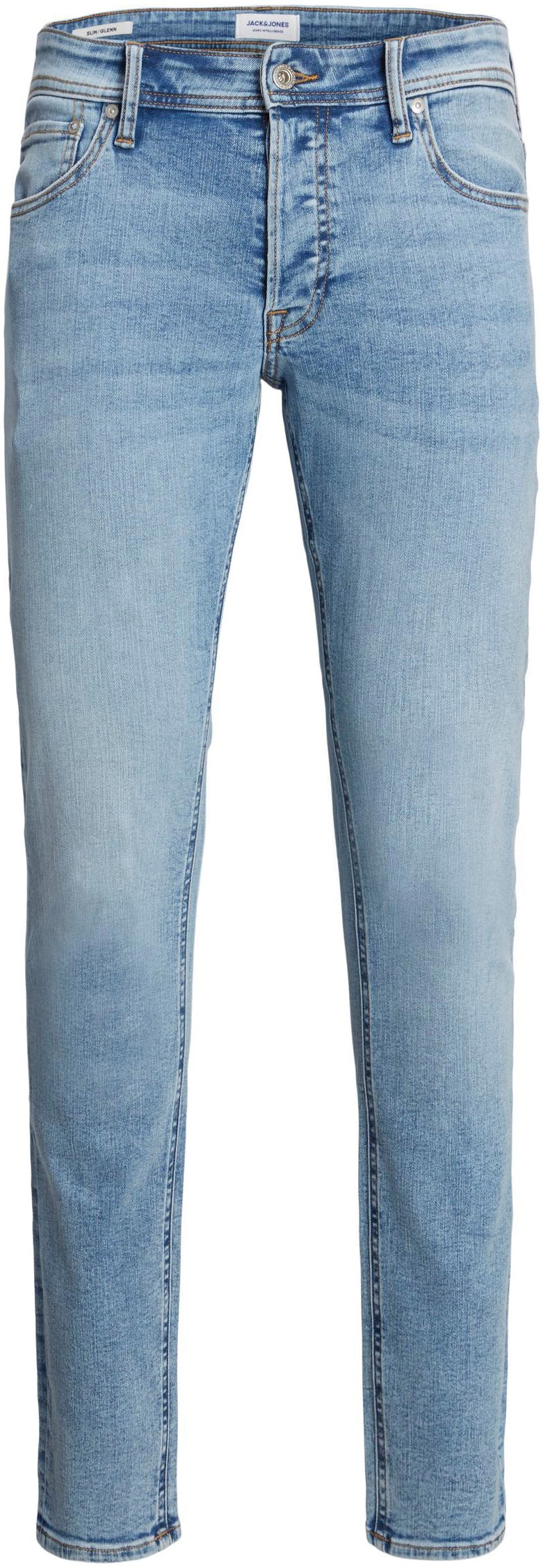 Jack & Jones Slim-fit-Jeans »JJIGLENN – Jeans mit Stretch und figurbetonter Silhouette«, Used, modisch, slim fit, Denim/Jeans