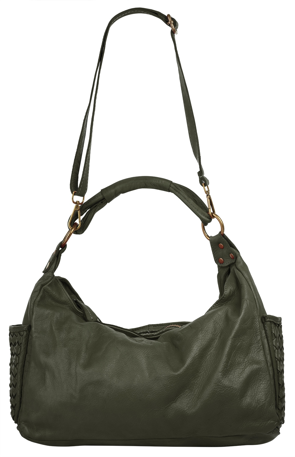 Samantha Look Henkeltasche, echt Leder, Made in Italy