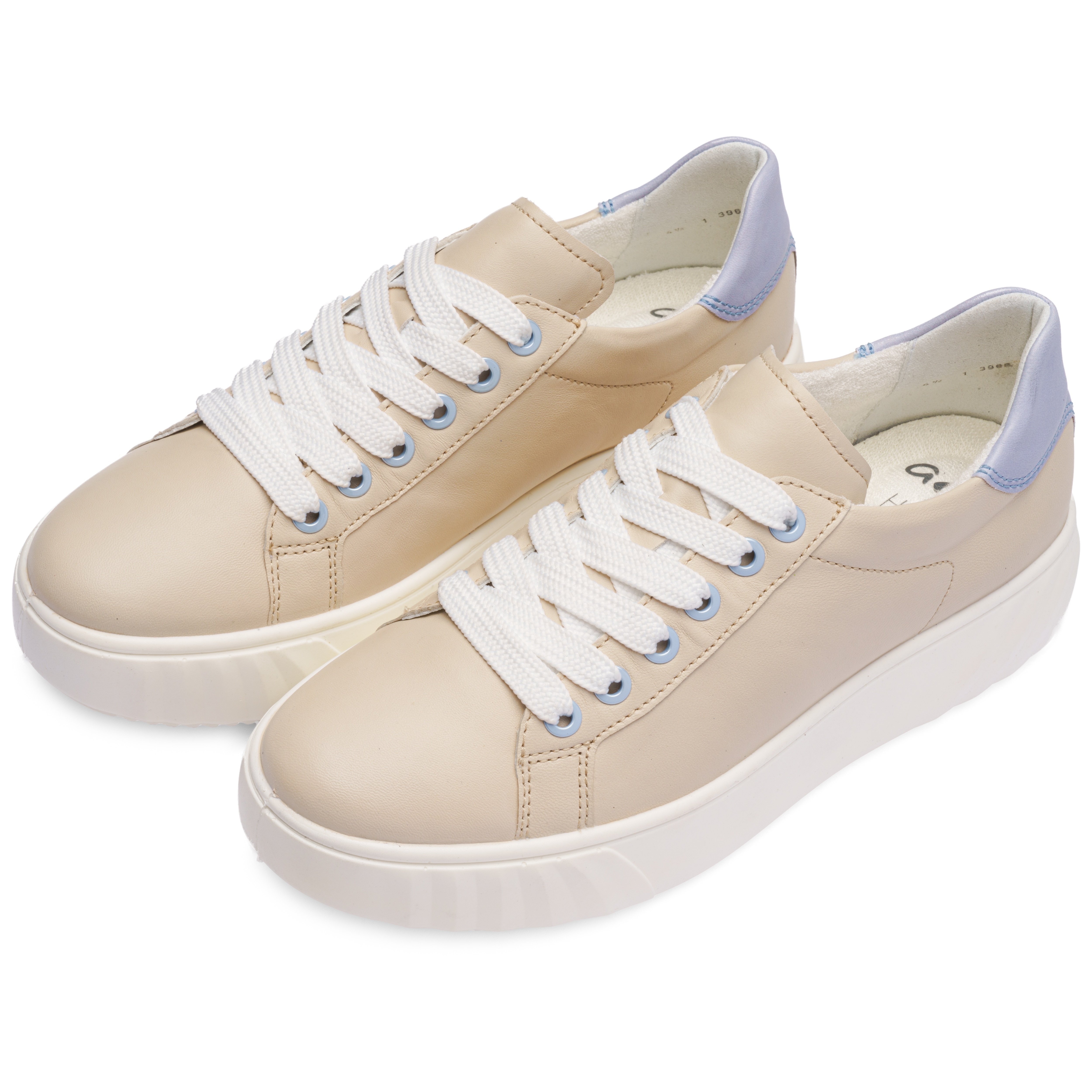 Ara Plateausneaker "MONACO" Freizeitschuh, Halbschuh, Schnürer mit Kontrastbesatz, H-Weite