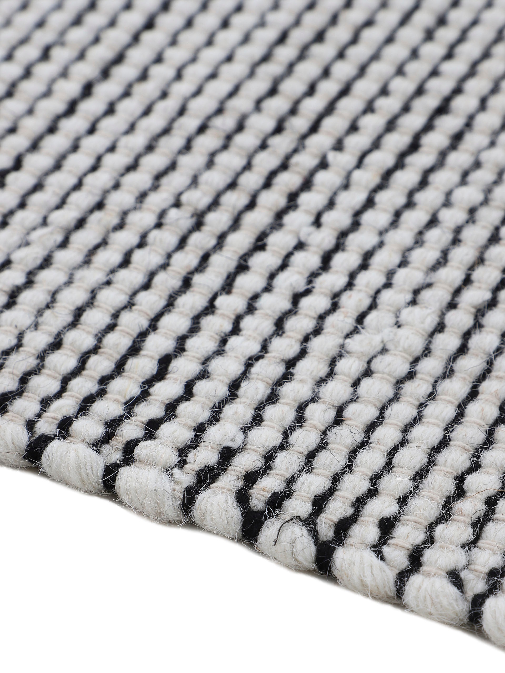 carpetfine Wollteppich »Mona,  auch als Läufer«, rechteckig, 5 mm Höhe, 80% Wolle, Wendeteppich aus Wolle/Baumwolle, Wohnzimmer
