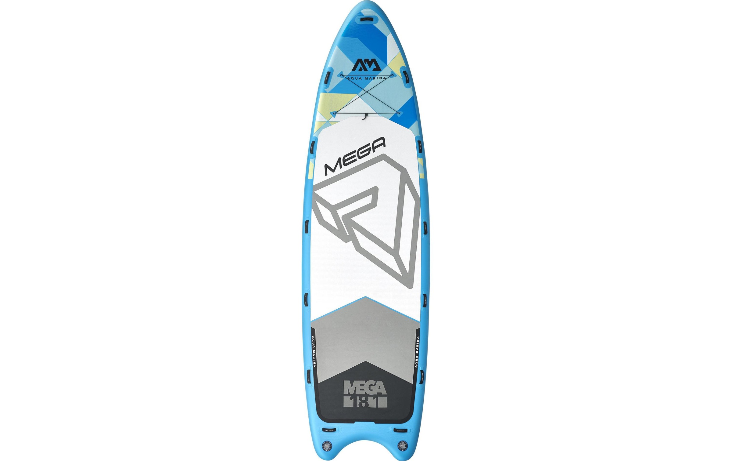 Aqua Marina SUP-Board »Group iSUP Mega«, Set inklusive: Transporttasche, 2x Doppelhub-Druckpumpe, 5x Finnen