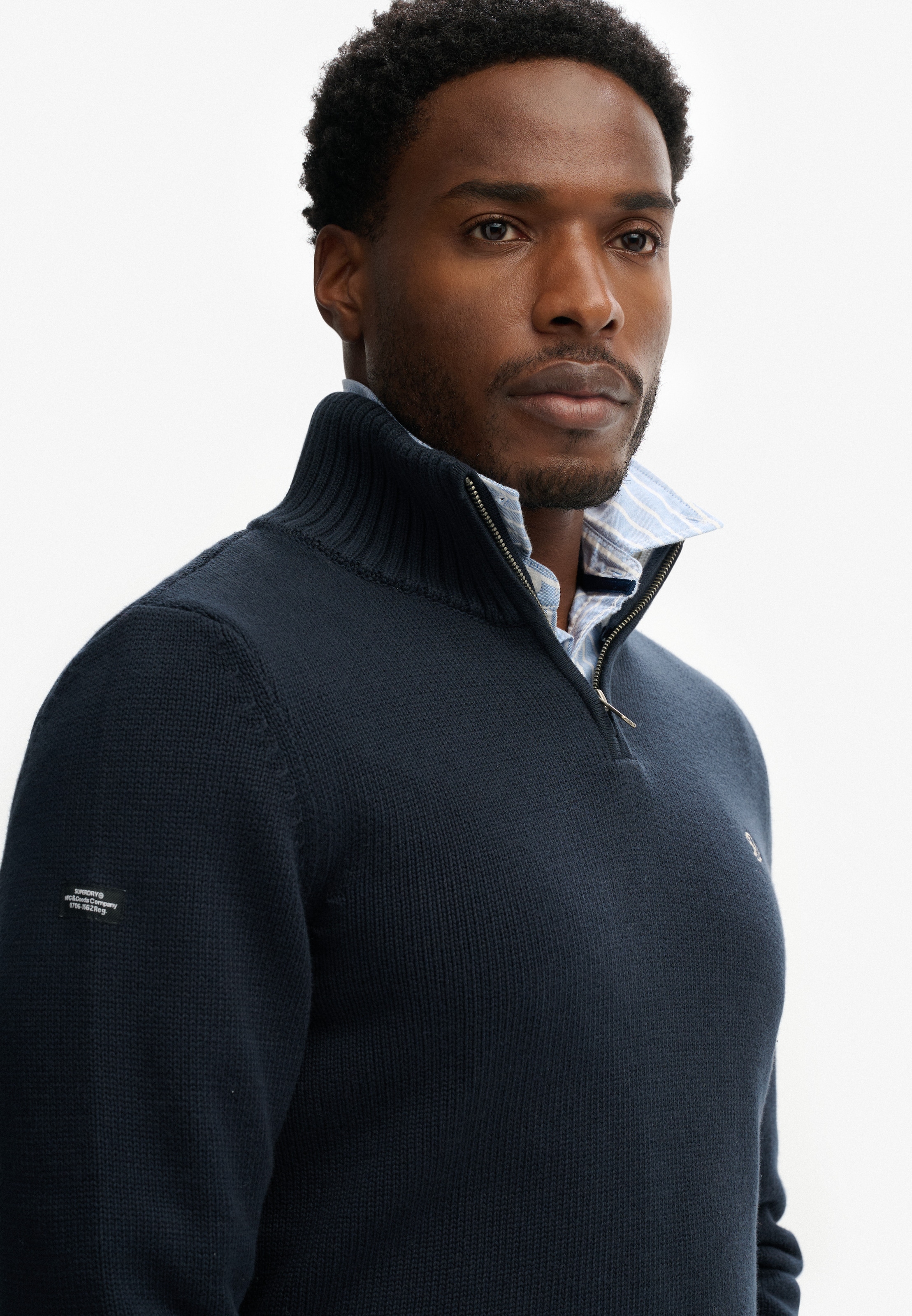 Superdry Strickpullover »COTTON KNIT HENLEY«