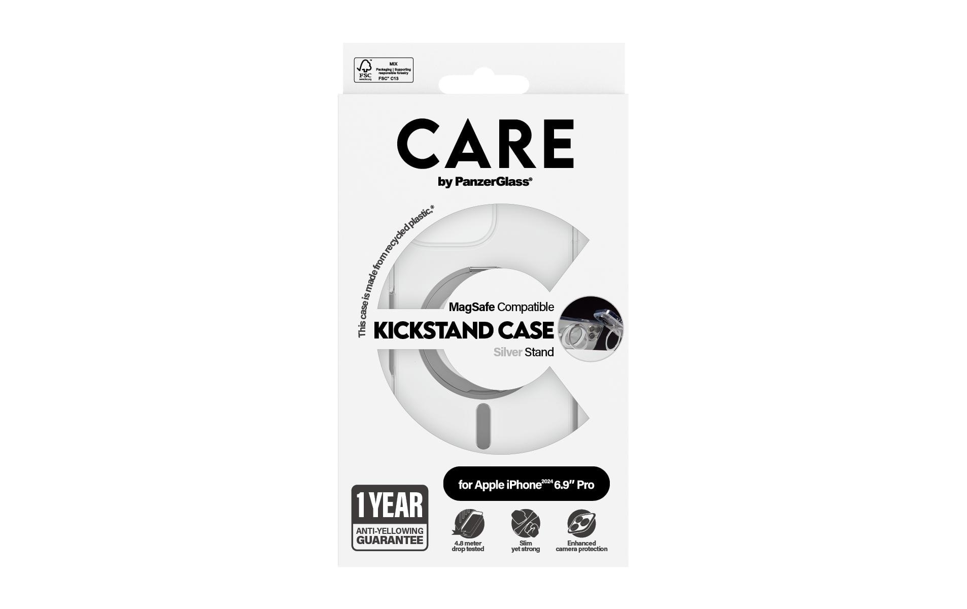 CARE by PanzerGlass Backcover »Feature Kickstand iPhone 16 Pro Max«, iPhone 16 Pro Max