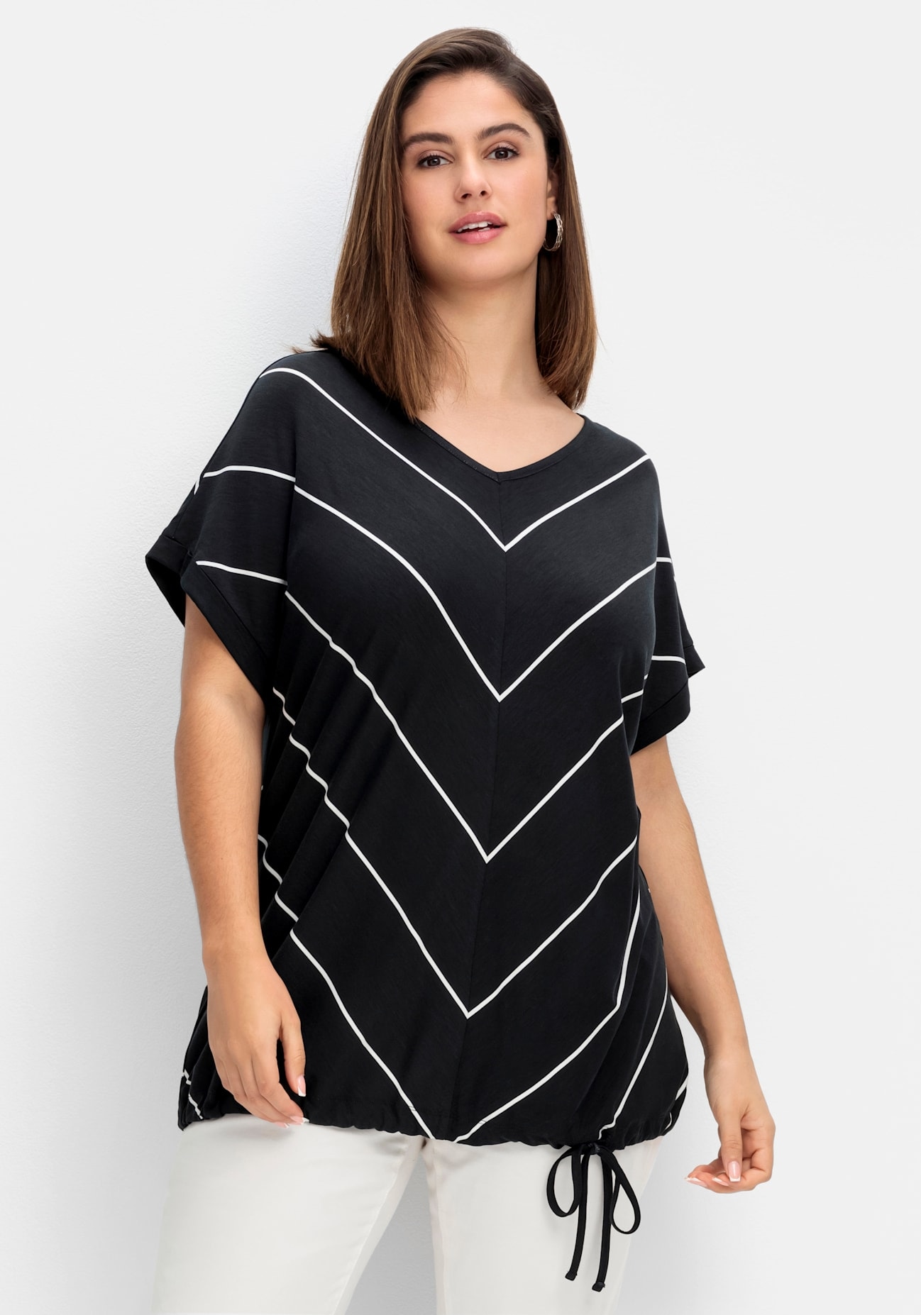 Sheego Kurzarmshirt "T-Shirt" 1 Stk.