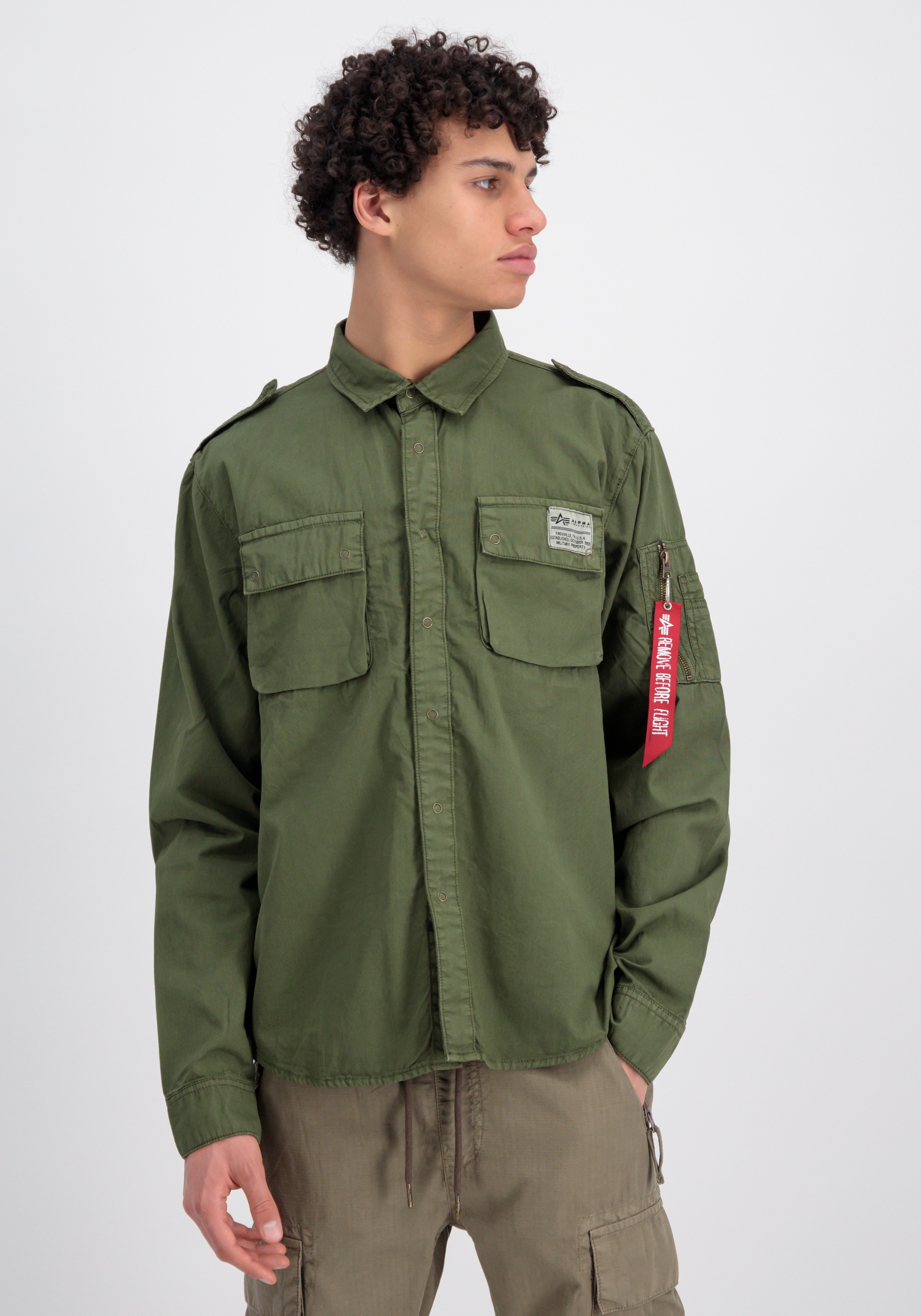 Men Overshirts - Industries online Jelmoli-Versand Shirt« | kaufen Hemdjacke Industries »Alpha Urban Alpha Military