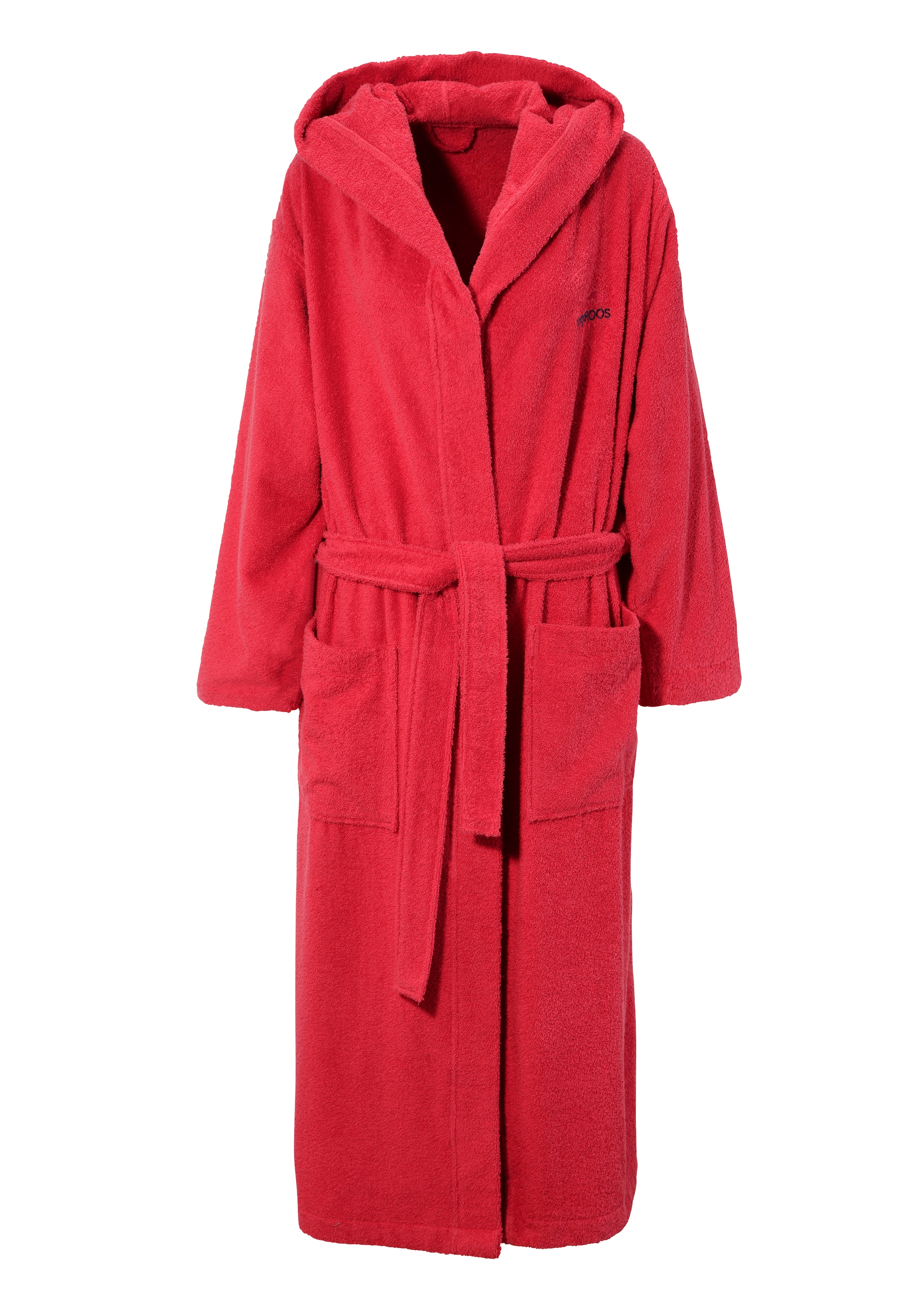 KangaROOS Unisex-Bademantel »Cassidy, für Damen & Herren, Standardlänge & Überlänge«, (1 St.), mit Taschen, Männer und Frauen, Baumwolle, Reise, Hotel, Sauna, S-3XL