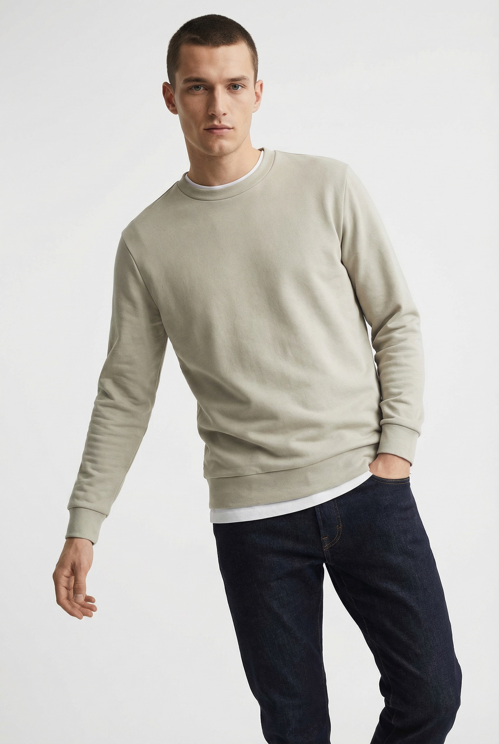 SELECTED Sweatshirt "SLHEMANUEL SOFT CREW NECK SWEAT NOOS"