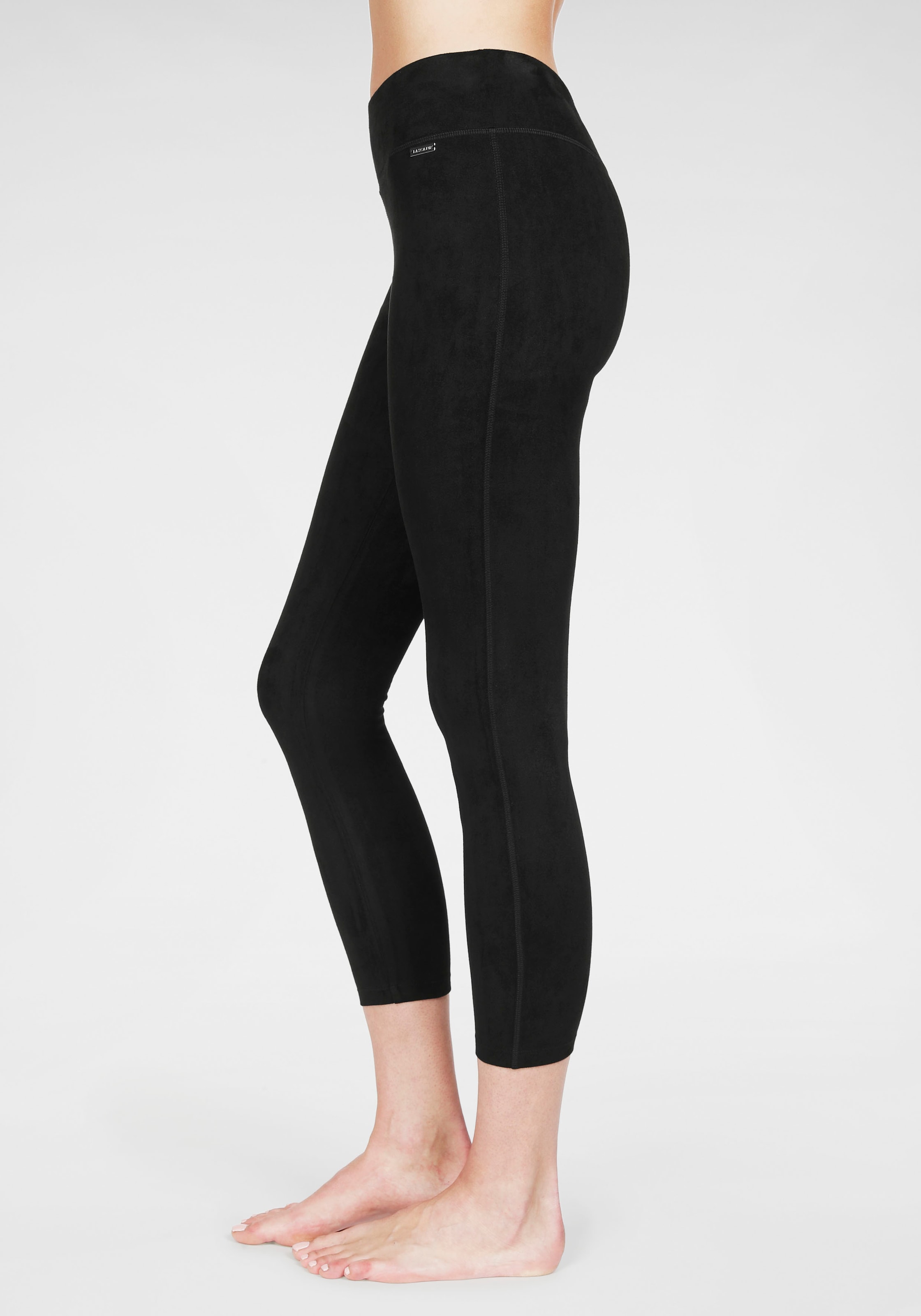 LASCANA Leggings, in Velourleder-Optik