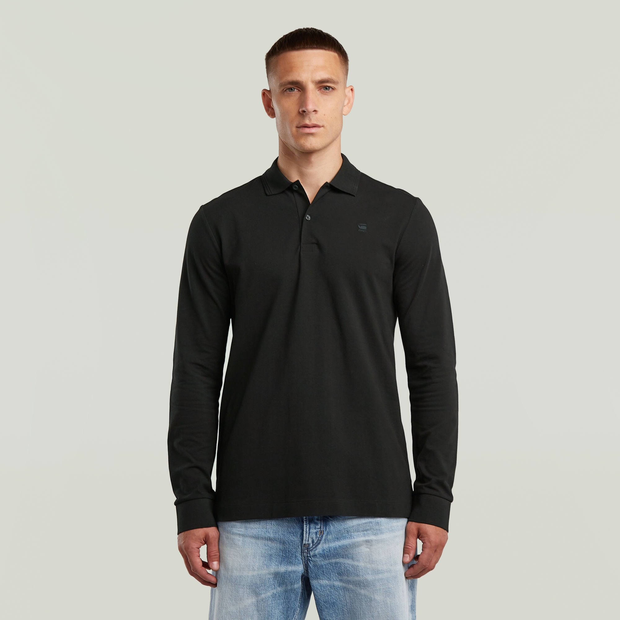 G-STAR Poloshirt »Dunda Slim Polo« langärmlig, mit Logo
