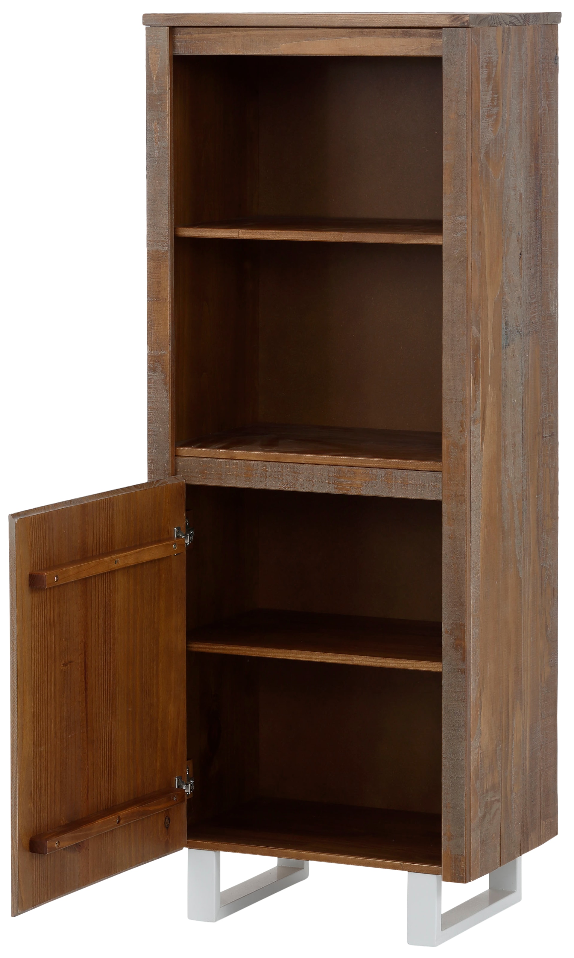 Home affaire Bücherregal »Lagos«, aus schönem massivem Kiefernholz, grifflos, Breite 55 cm