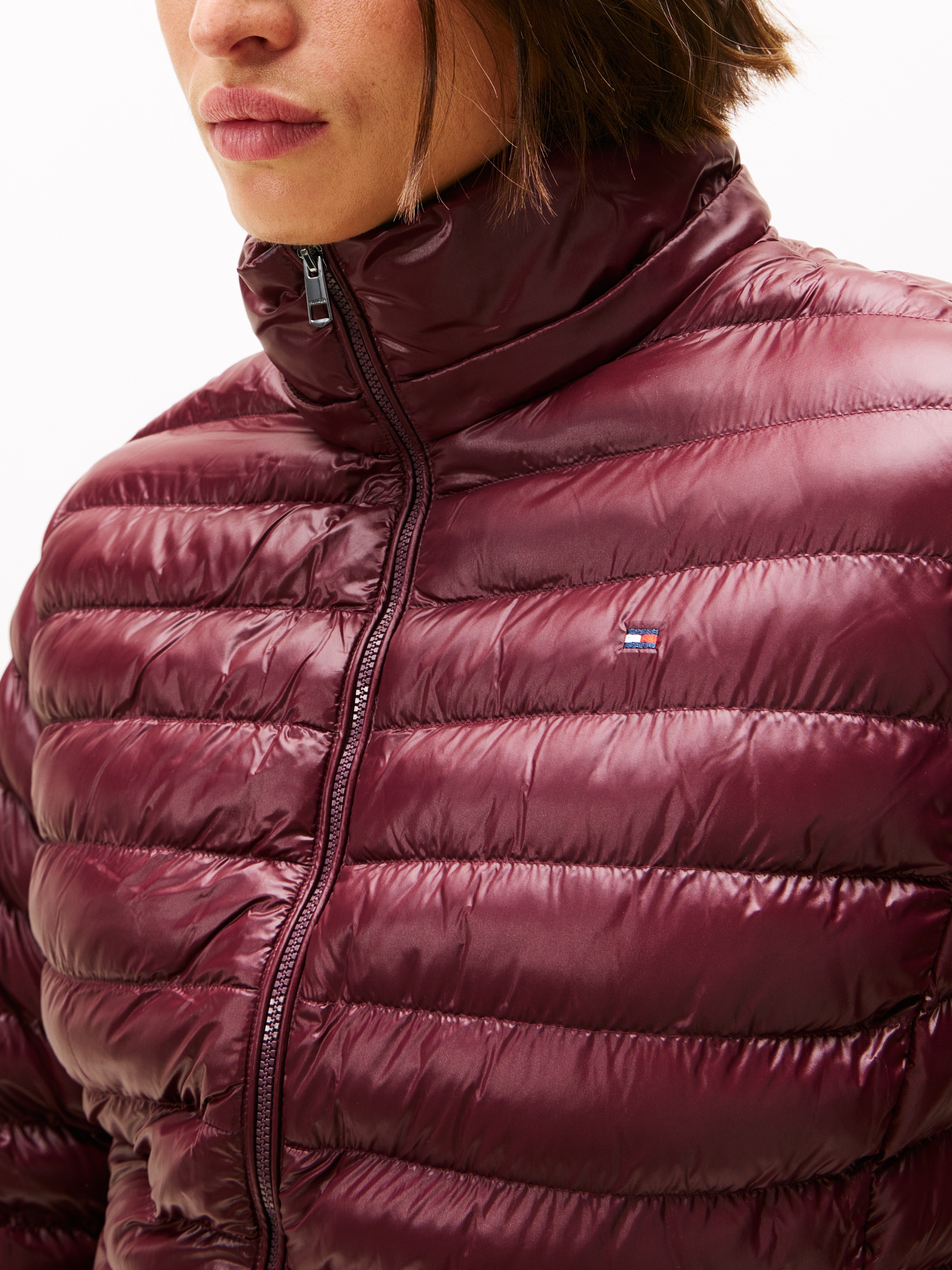 Tommy Hilfiger Curve Steppjacke »CRV LW PADDED SLIM JACKET«, mit Kapuze, in grossen Grössen