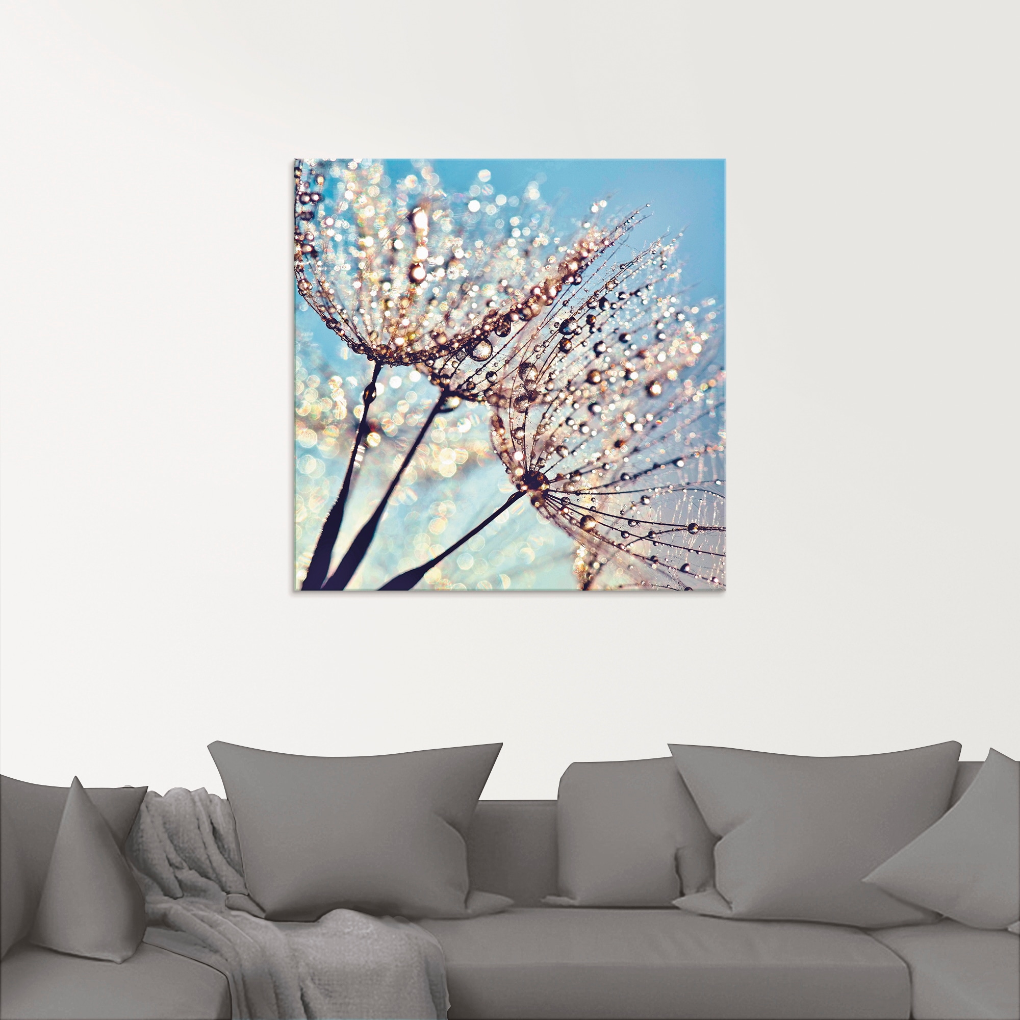 Artland Glasbild »Pusteblume Tröpfchenfänger«, Blumen, (1 St.), in verschiedenen Grössen