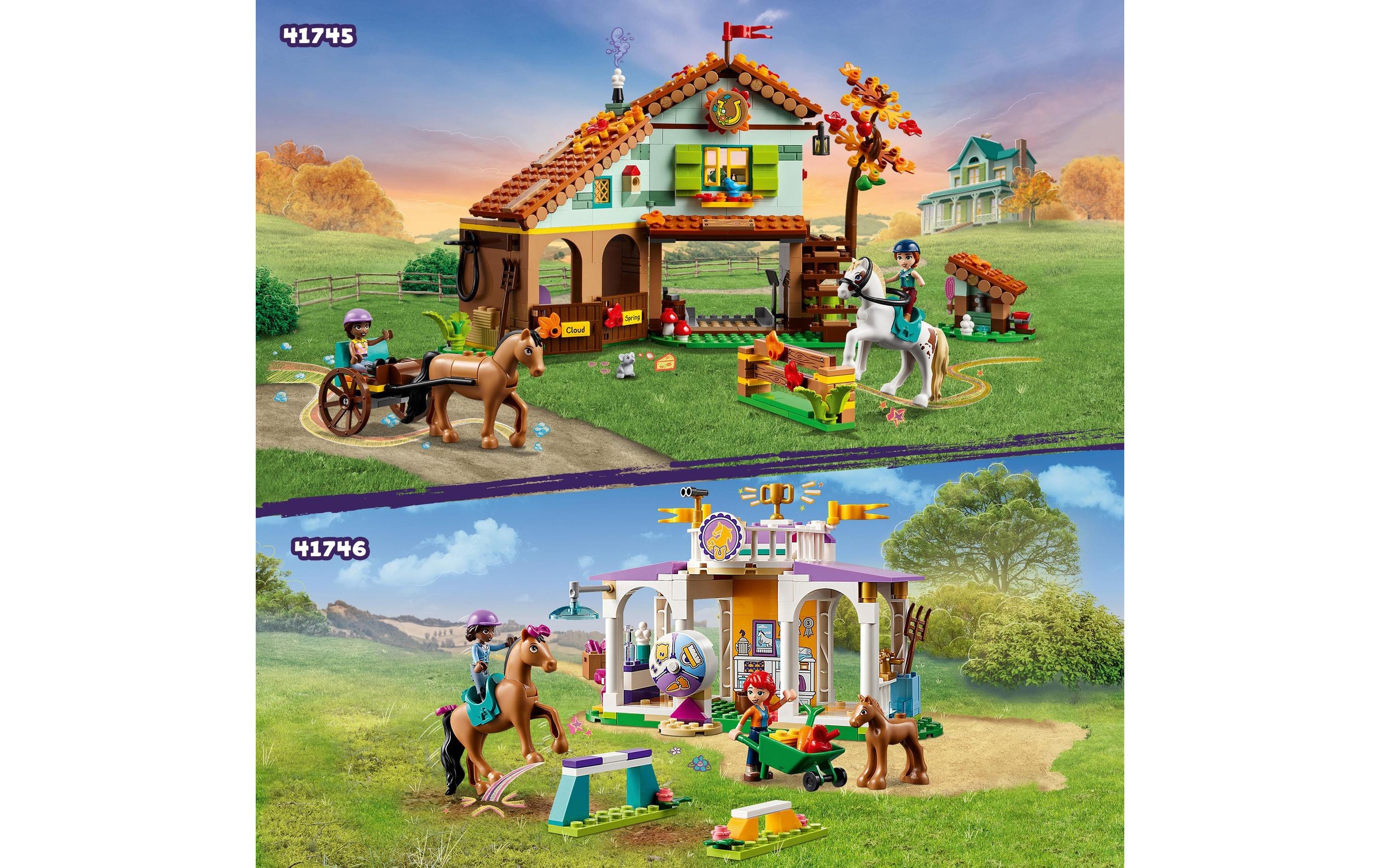 LEGO® Spielbausteine »Friends Reitschule 41746«, (134 St.)