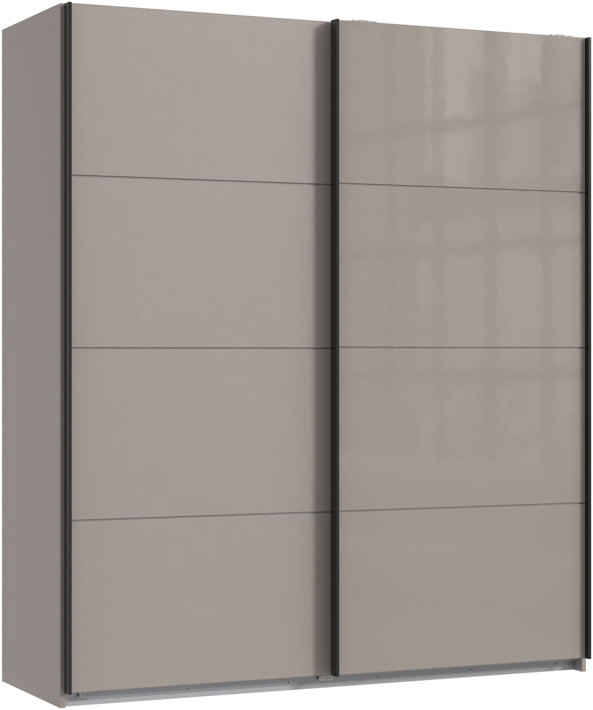 Wimex Kleiderschrank »Tilburg, Metallgriffe, Made in Germany« Breite 270cm wahlweise mit 2 oder 3 Türen, mit Schwebetüren, jeweils 1 Glaselement, 180, 225 oder 270cm breit