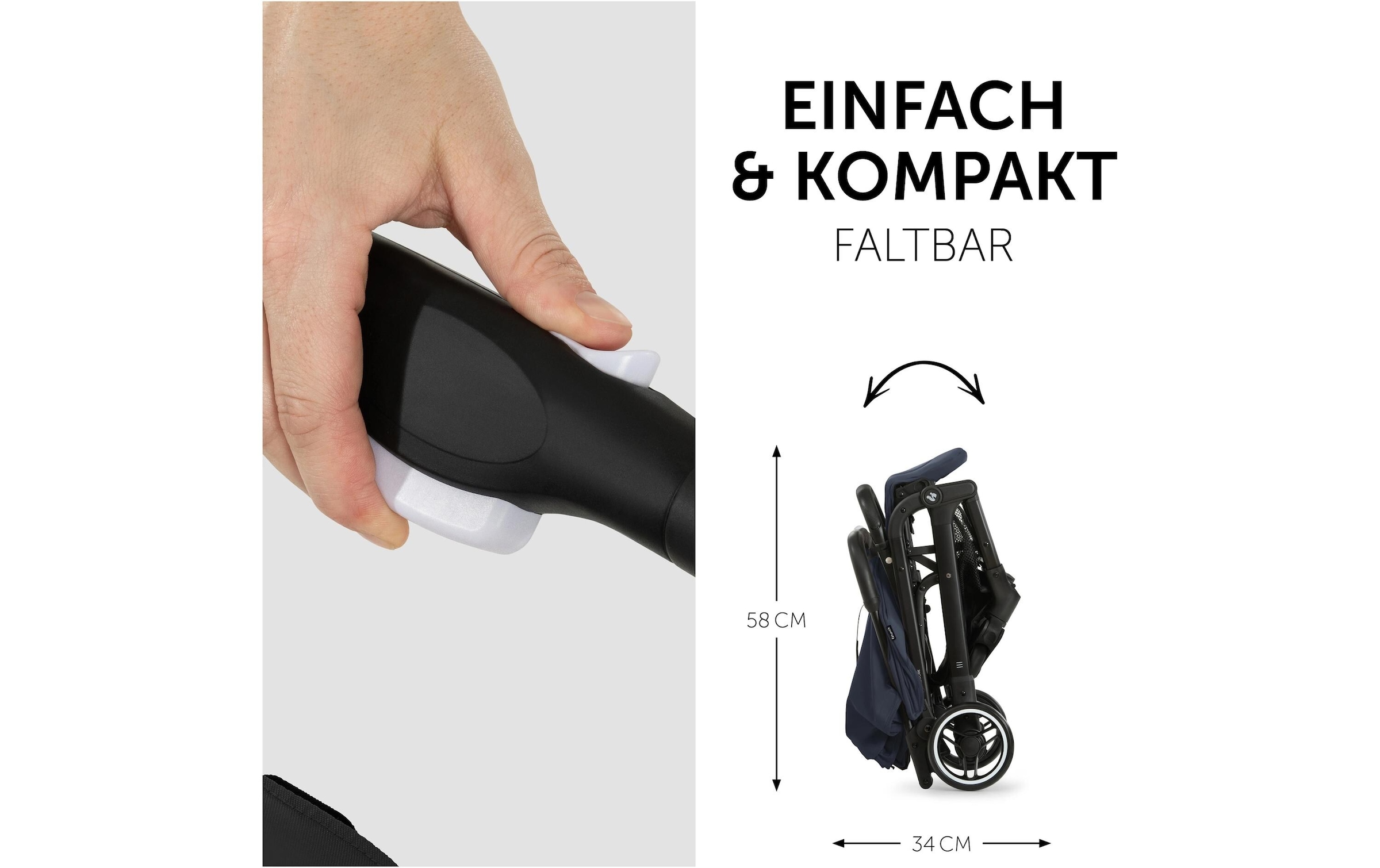 Hauck Kinder-Buggy »Travel N Care Plus Dark Navy Blue«, 25 kg
