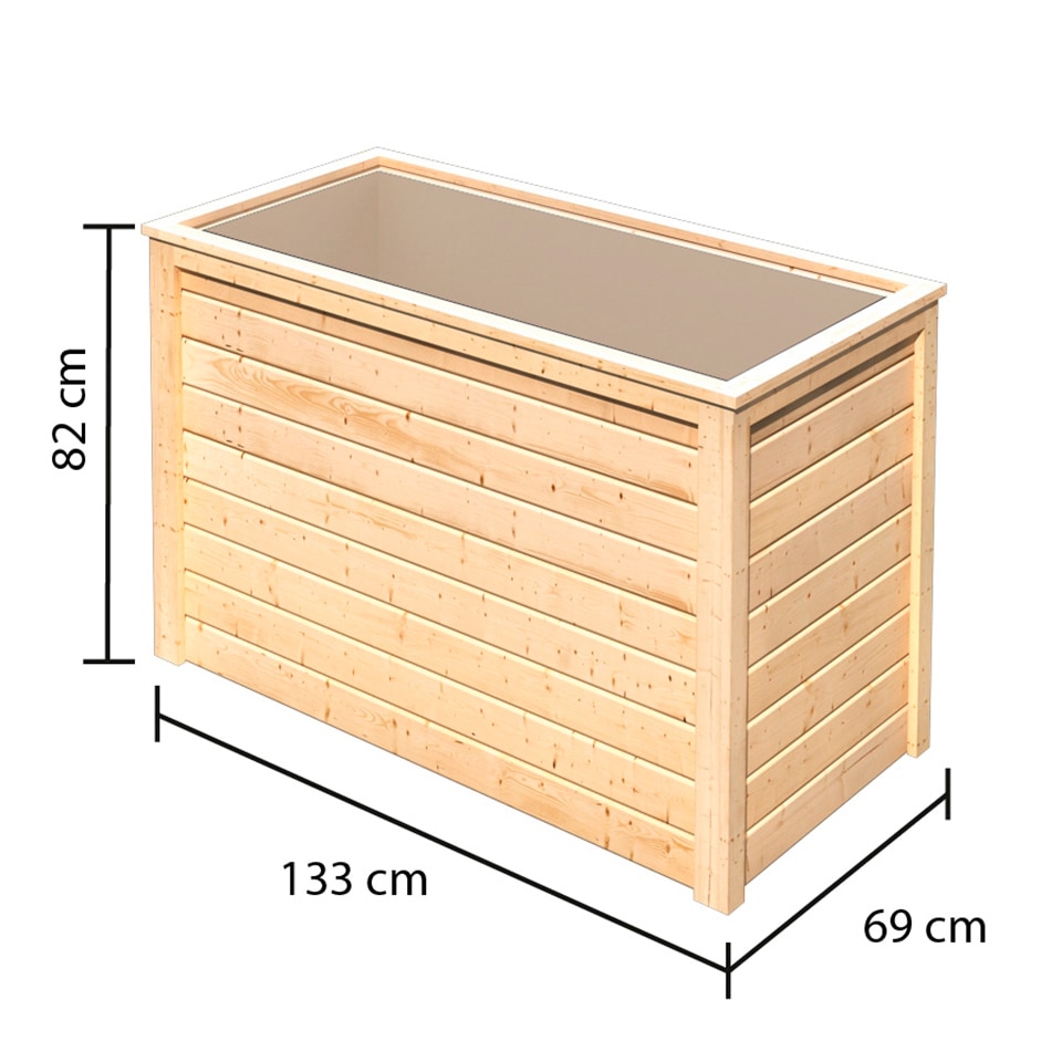 KONIFERA Hochbeet »1«, BxTxH: 133x69x82 cm
