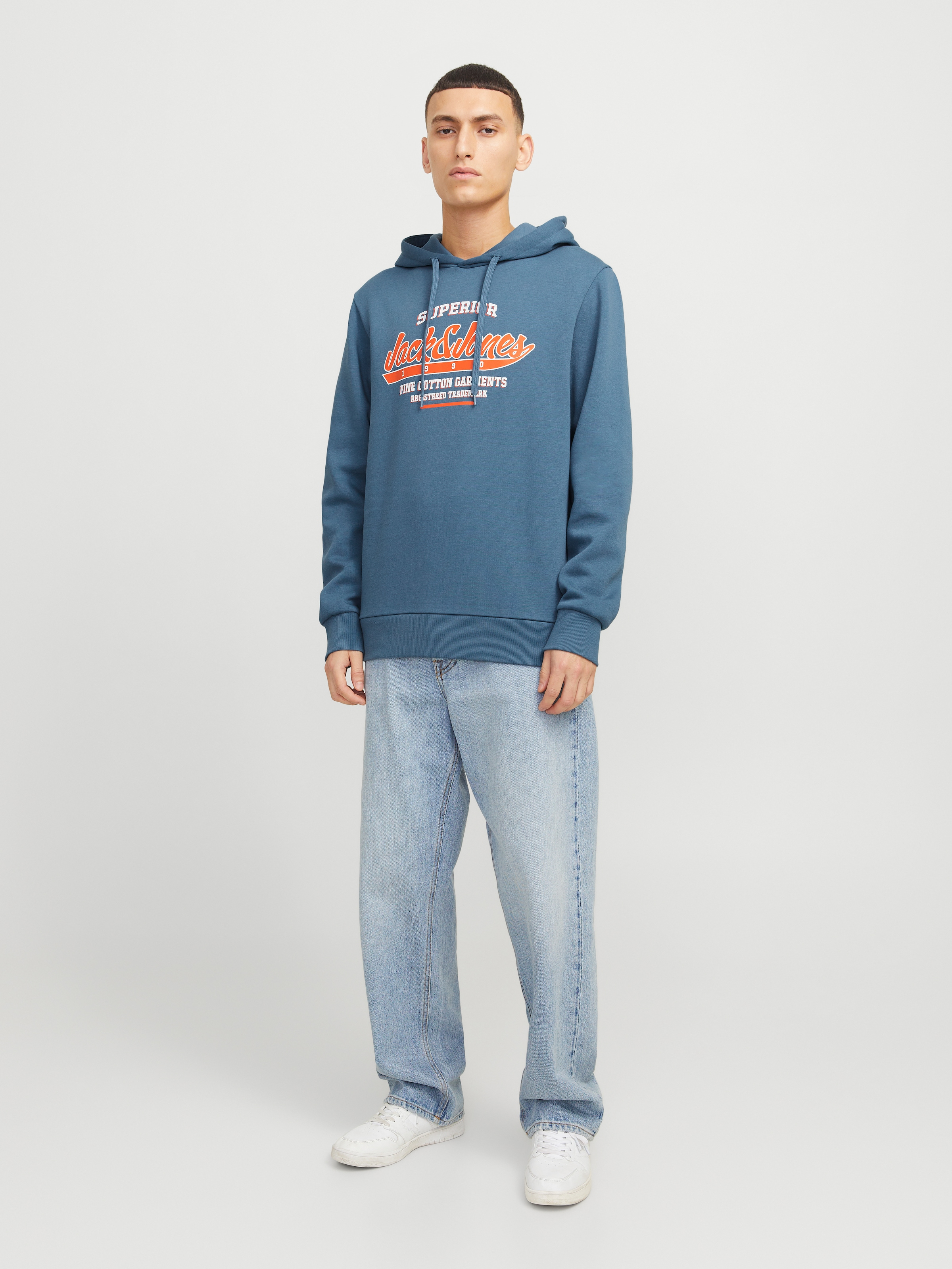 Jack & Jones Kapuzensweatshirt »JJELOGO SWEAT HOOD 2 COL 24/25 NOOS«, mit Logo Print