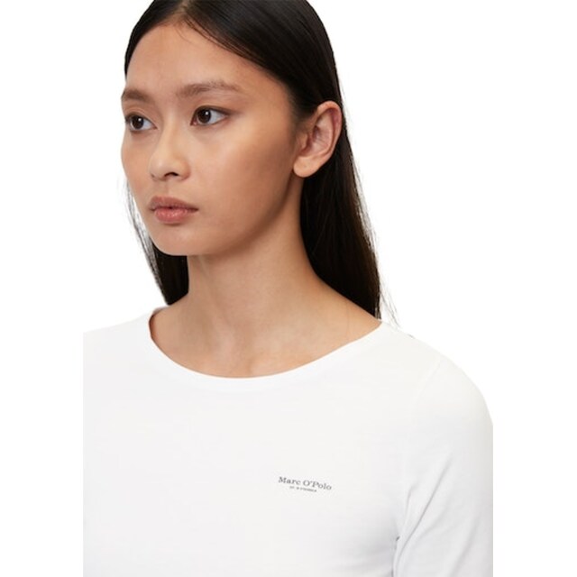 Marc O\'Polo T-Shirt »T-shirt, short-sleeve, round neck, logo-print«, mit  kleinem Logo auf der Brust online bestellen bei Jelmoli-Versand Schweiz