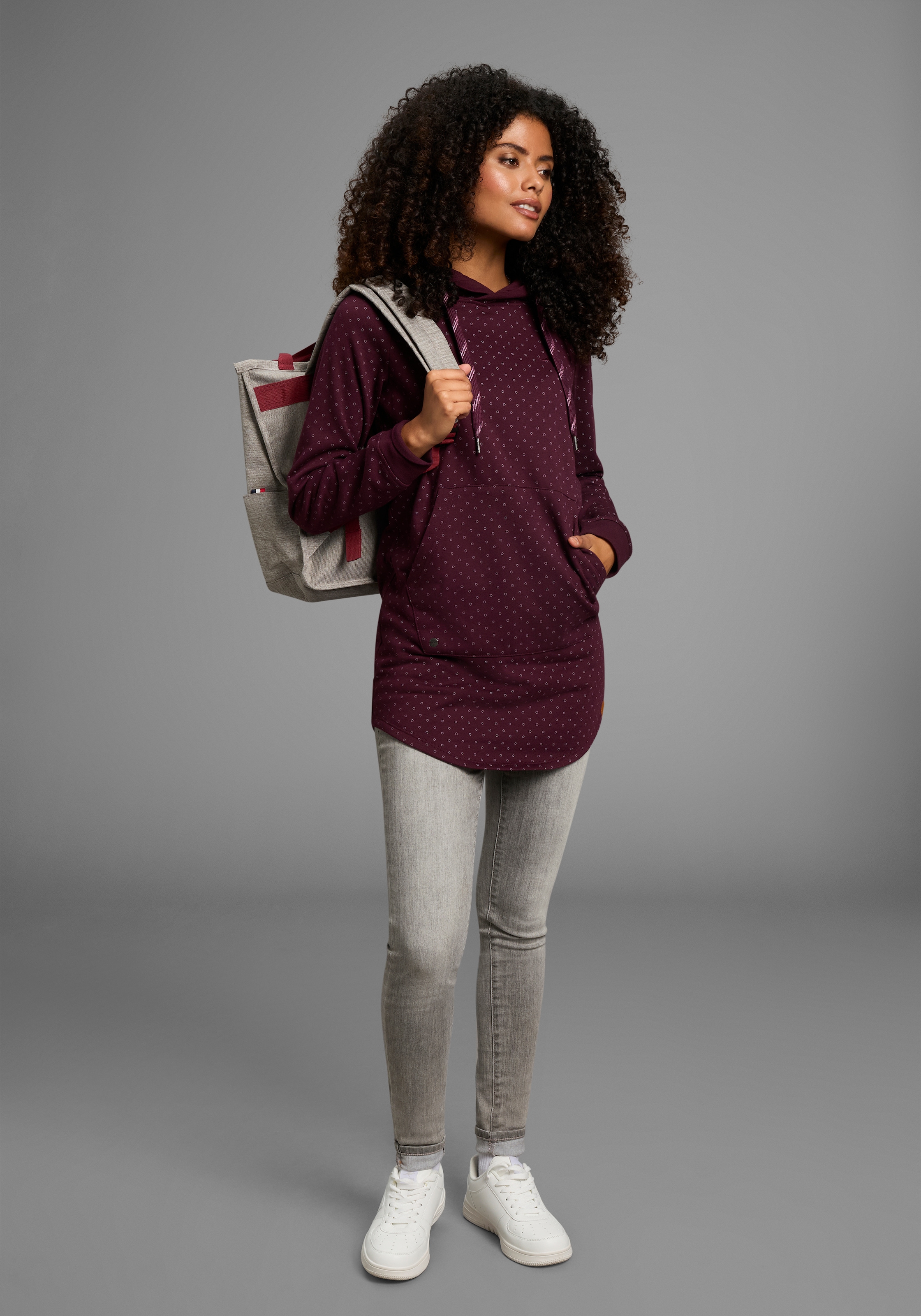 KangaROOS Longsweatshirt, mit dezentem Muster