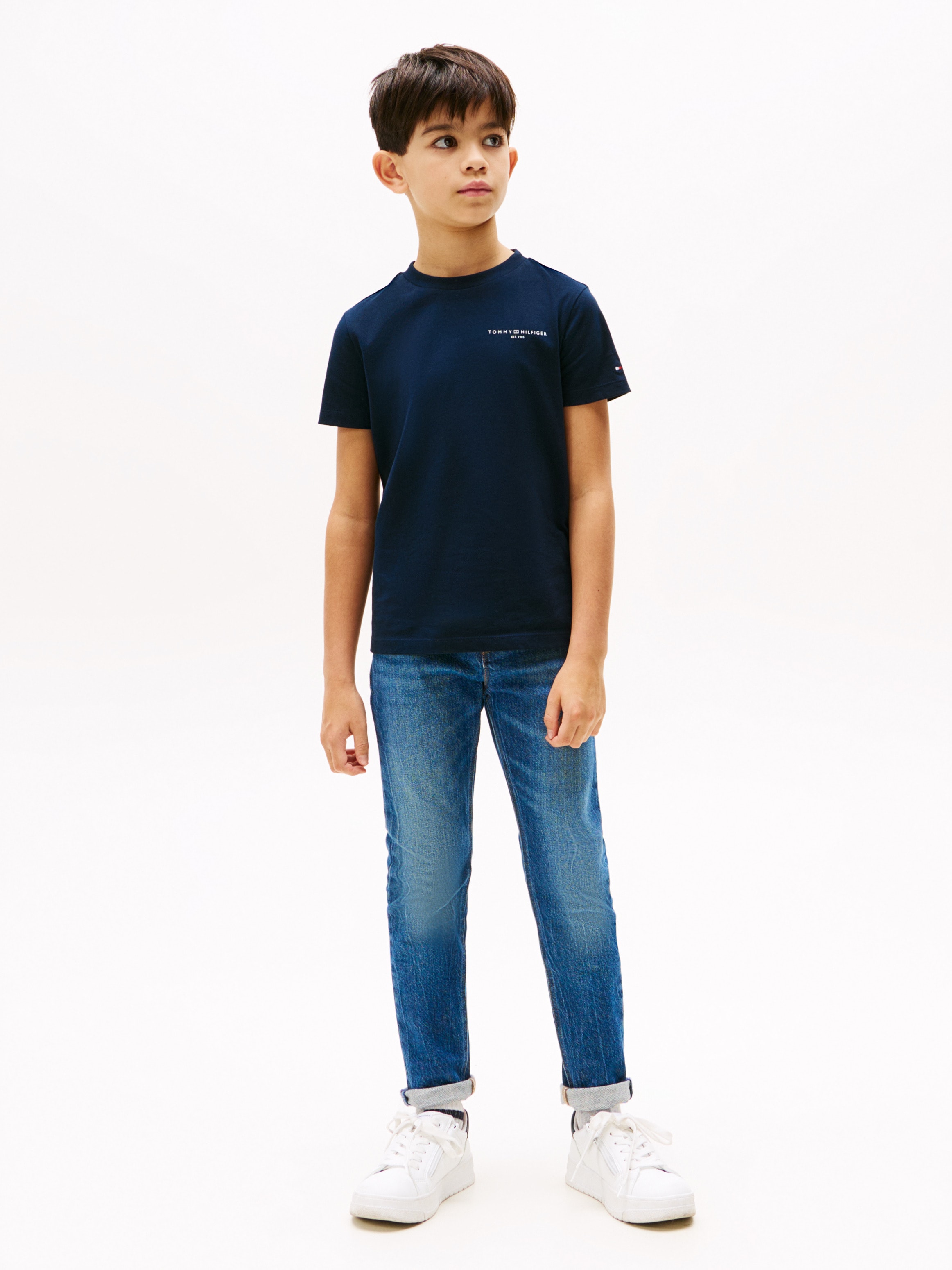 Tommy Hilfiger T-Shirt »MINI CORP T-SHIRT«, in Unifarbe