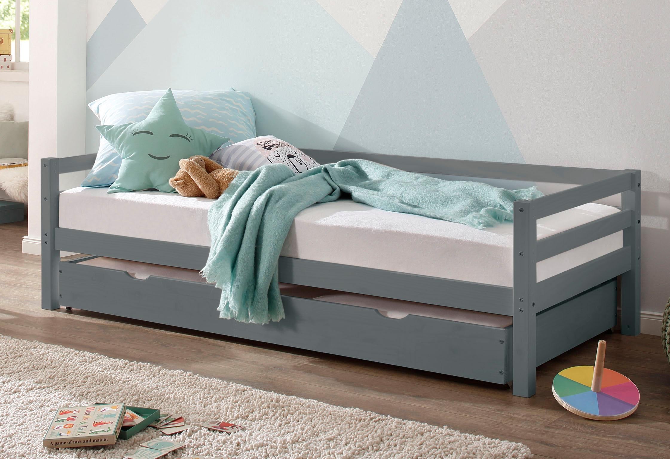 Lüttenhütt Daybett »Alpi«, mit Schubkasten aus Kiefernholz, Aussenbreite 103 cm, Kinderbett