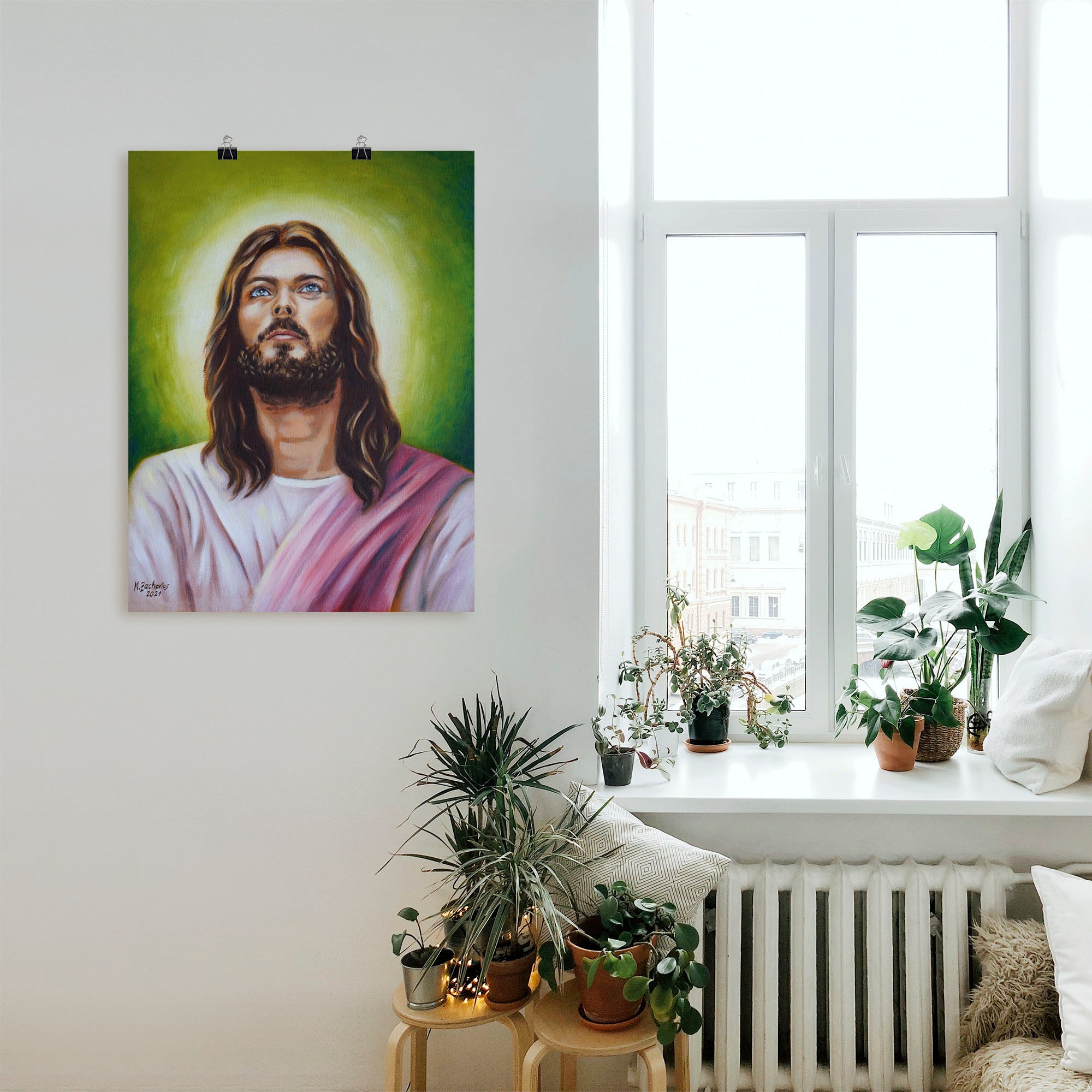 Artland Wandbild »Jesus Christus Porträt«, Christliche Bilder, (1 St.), als Leinwandbild, Poster in verschied. Grössen