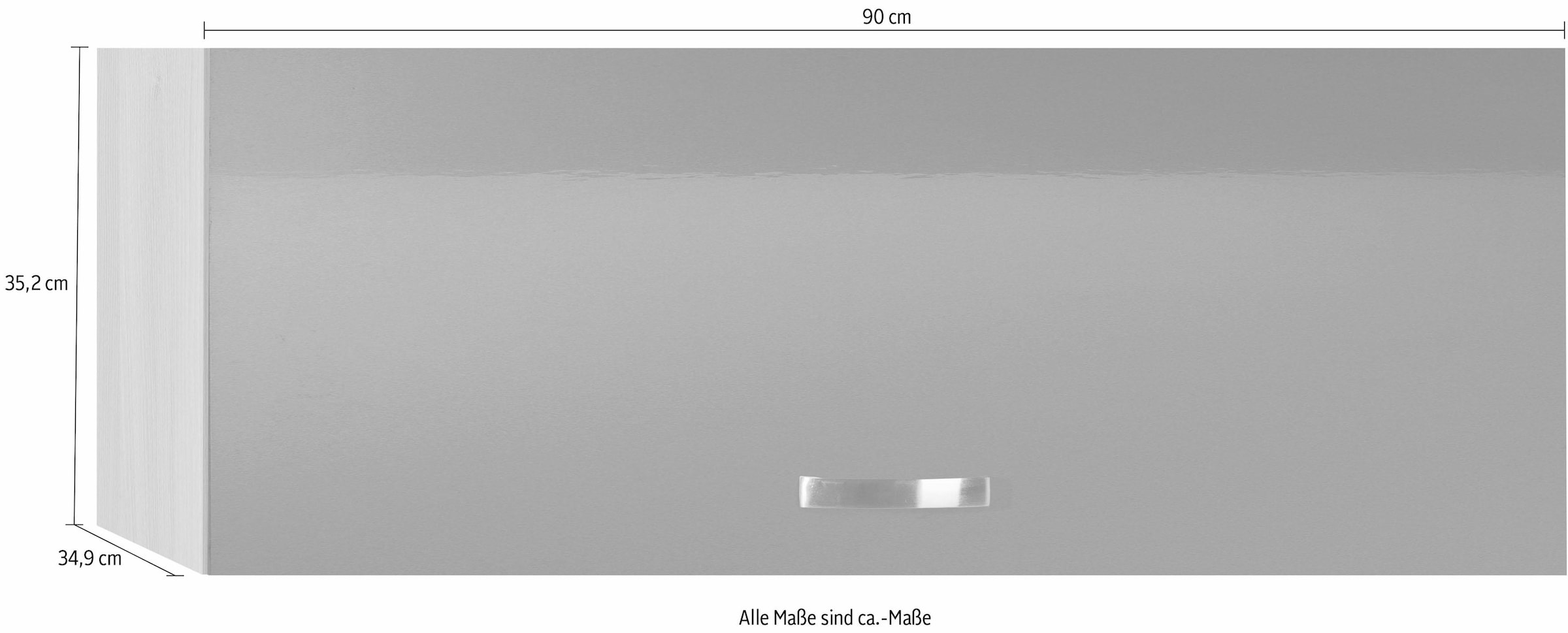 KOCHSTATION Klapphängeschrank »KS-Cara«, Breite 90 cm