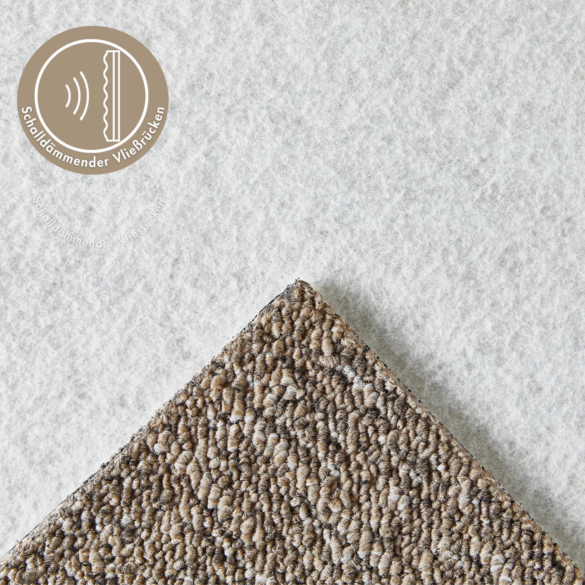 Andiamo Teppichboden »Joe, Schlinge, Made in Netherlands«, rechteckig, 8 mm Höhe, Breite 400 cm, meliert, Wohnzimmer, strapazierfähig & robust