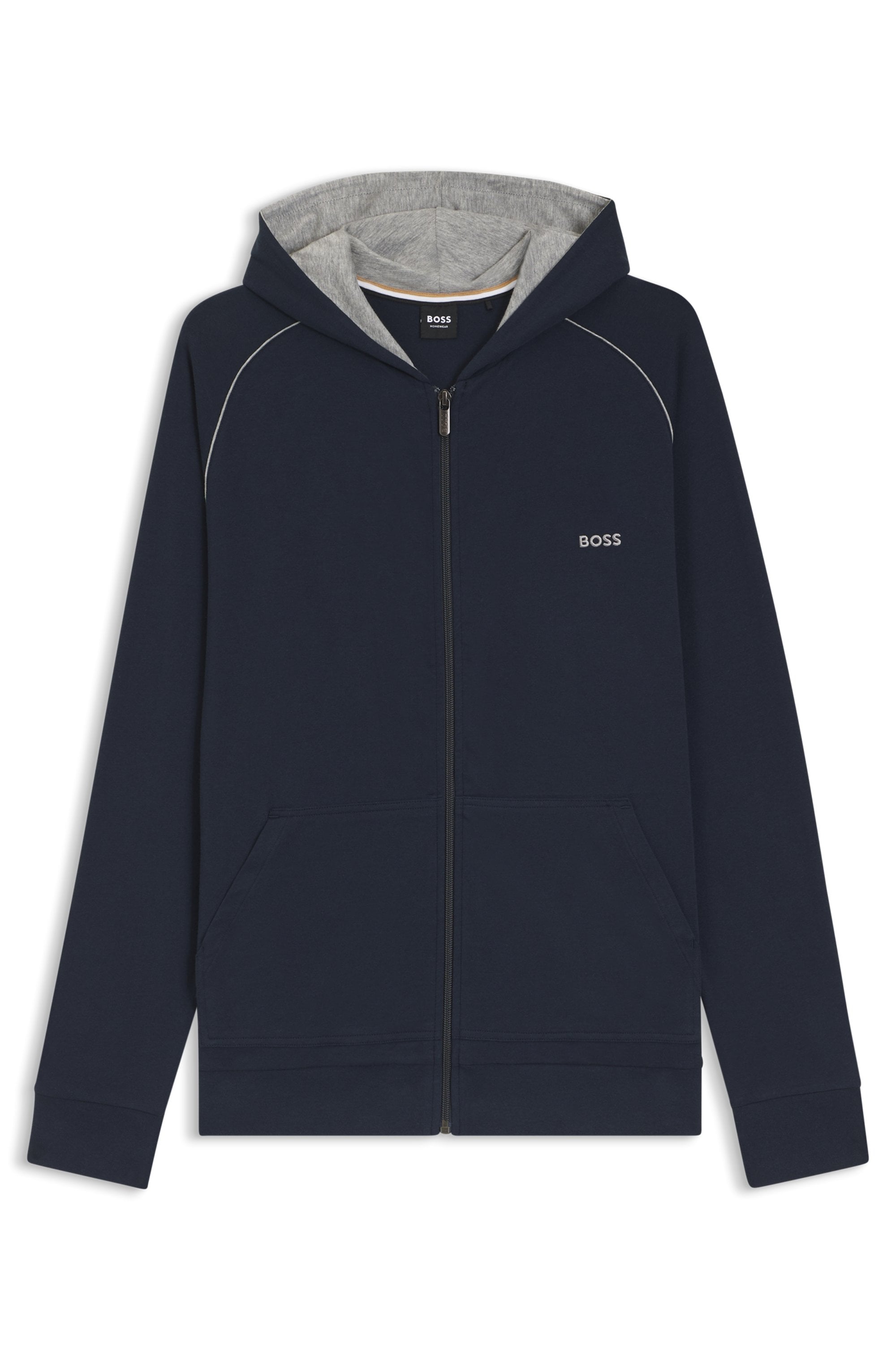 BOSS Kapuzensweatjacke »Mix&Match Jacket H«, mit BOSS Stickerei auf der Brust