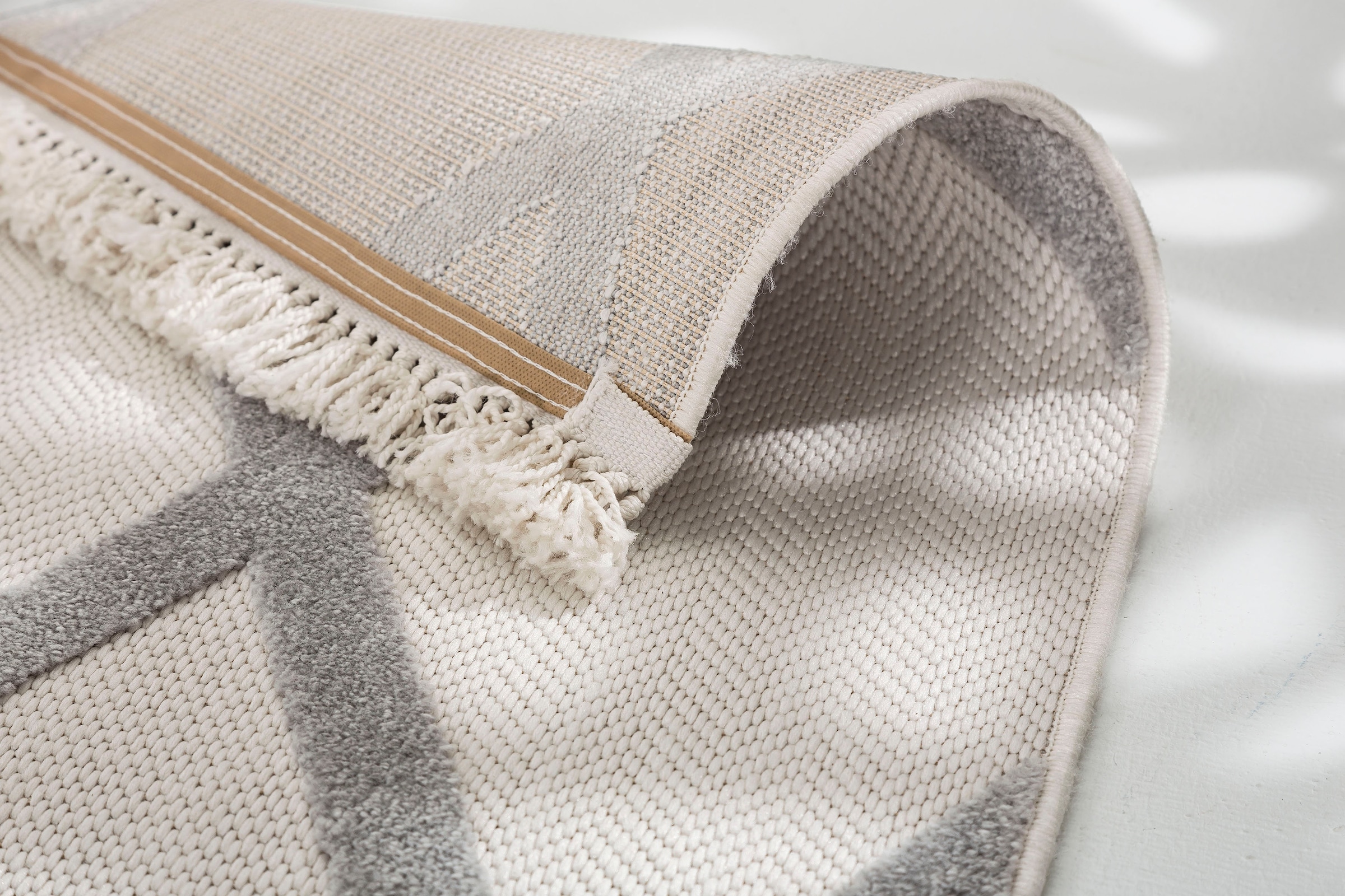 SCHÖNER WOHNEN-Kollektion Teppich »Summer 6352«, rechteckig, 6 mm Höhe, In- und Outdoor geeignet, Hoch Tief Struktur, Robuster Teppich