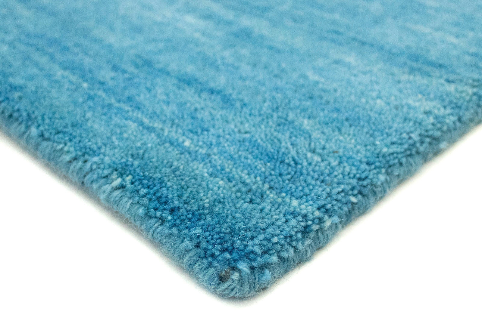 morgenland Wollteppich »Uni - Gabbeh Teppich - Softy«, rechteckig, 1,6 mm Höhe, Gabbeh Optik, Uni Farben, reine Wolle, sehr weicher Flor, Wohnzimmer