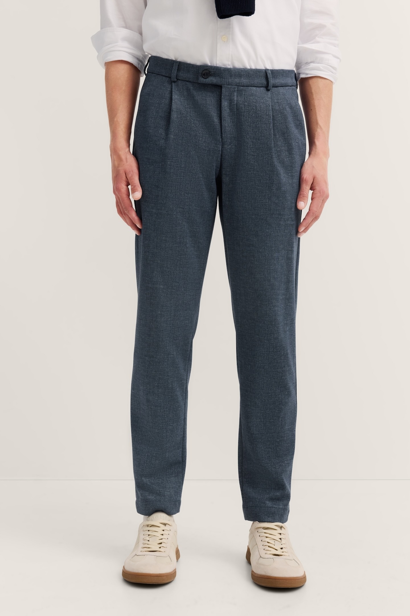 bugatti Bundfaltenhose »Tapered Fit« mit Flexcity Jersey Stretch