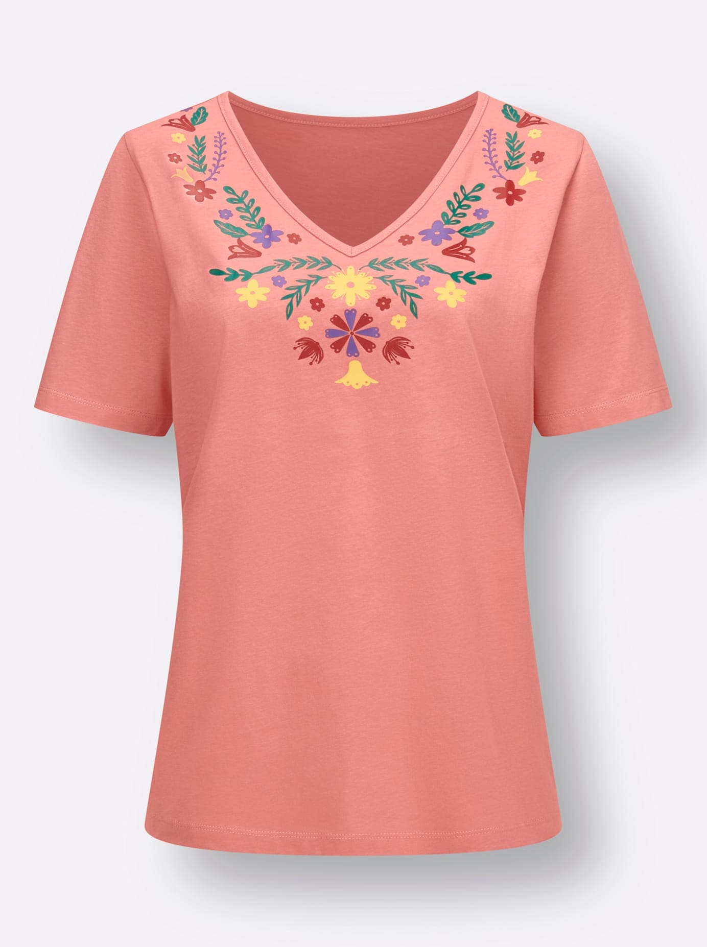 Classic Basics V-Shirt »Kurzarm-Shirt«, (1 tlg.)