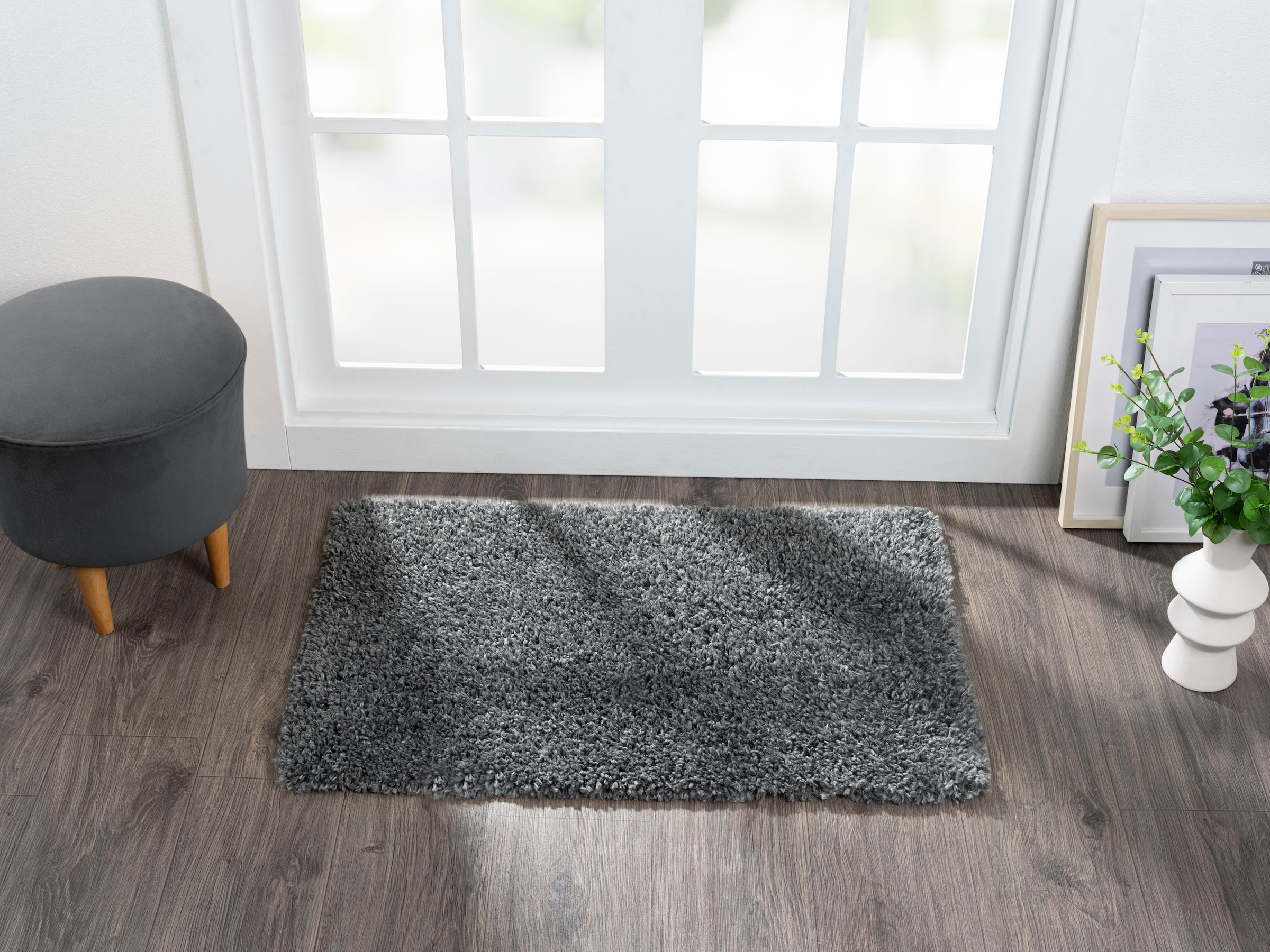 Myflair Möbel & Accessoires Hochflor-Teppich »My Shaggy«, rechteckig, 37 mm Höhe, Shaggy, Uni-Farben, leicht glänzend, Microfaser, extra flauschig