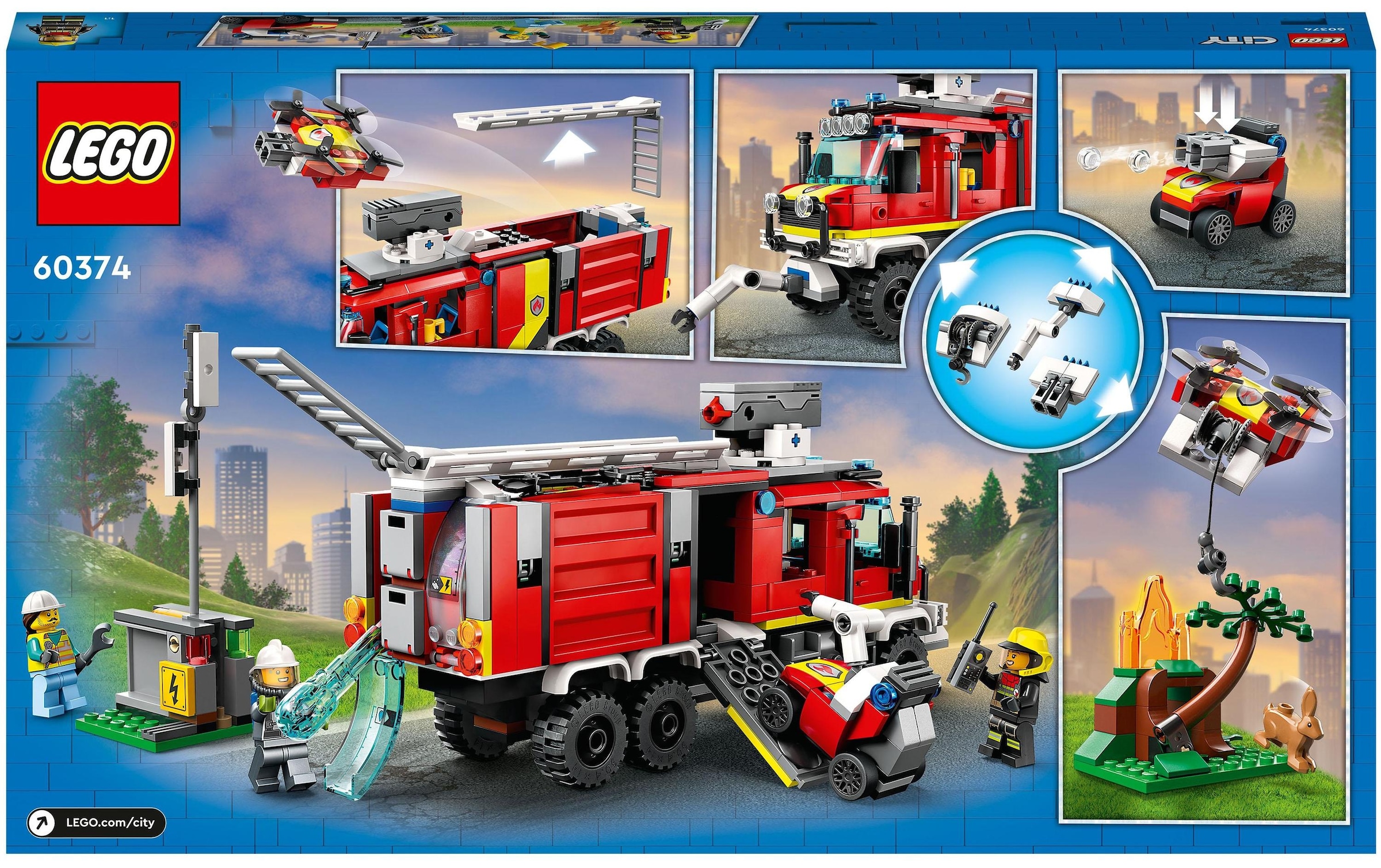 LEGO® Konstruktionsspielsteine »Einsatzleitwagen der Feuerwehr«, (502 St.)