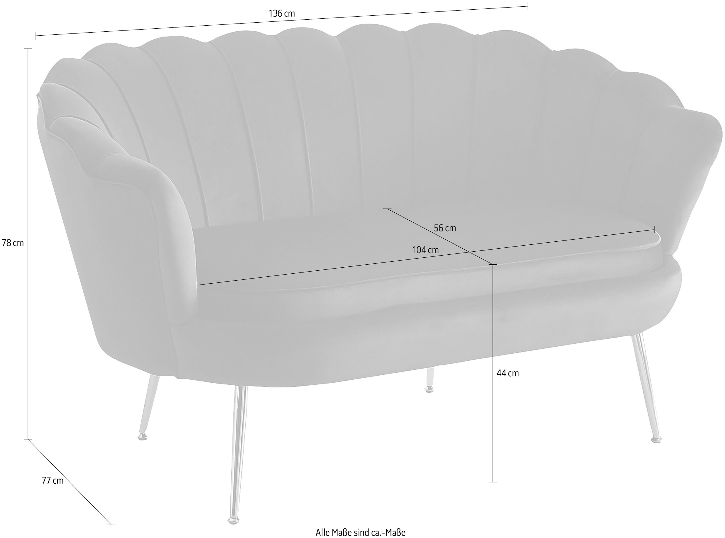 SalesFever 2-Sitzer »Clam«, extravagantes Muscheldesign online bestellen |  Jelmoli-Versand