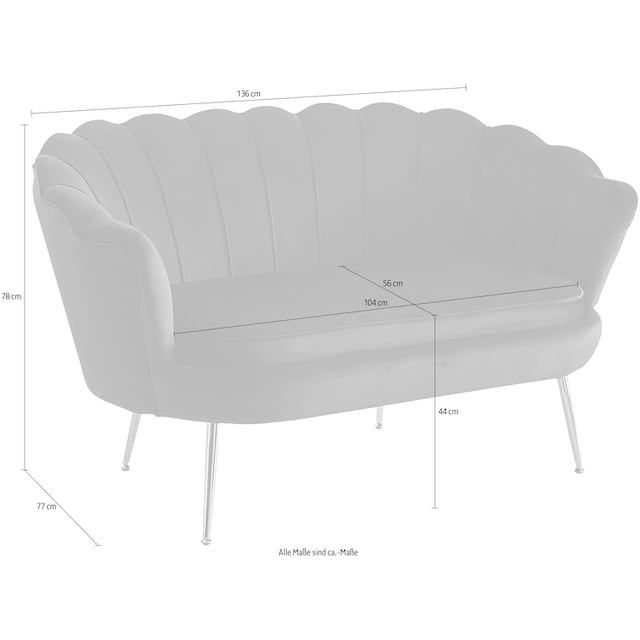 SalesFever 2-Sitzer »Clam«, extravagantes Muscheldesign online bestellen |  Jelmoli-Versand