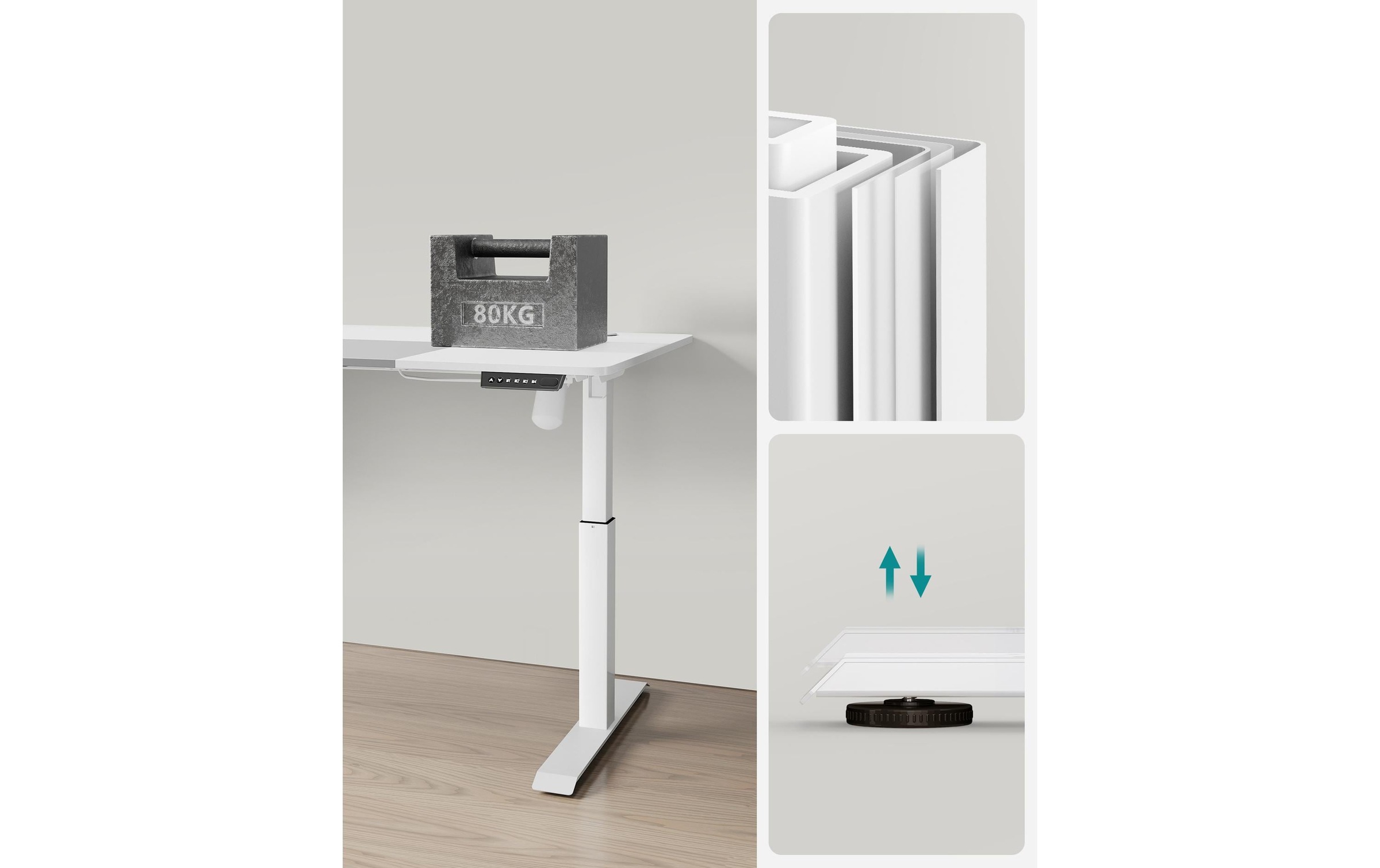 SONGMICS Schreibtisch »120 x 60 cm höhenverstellbar«